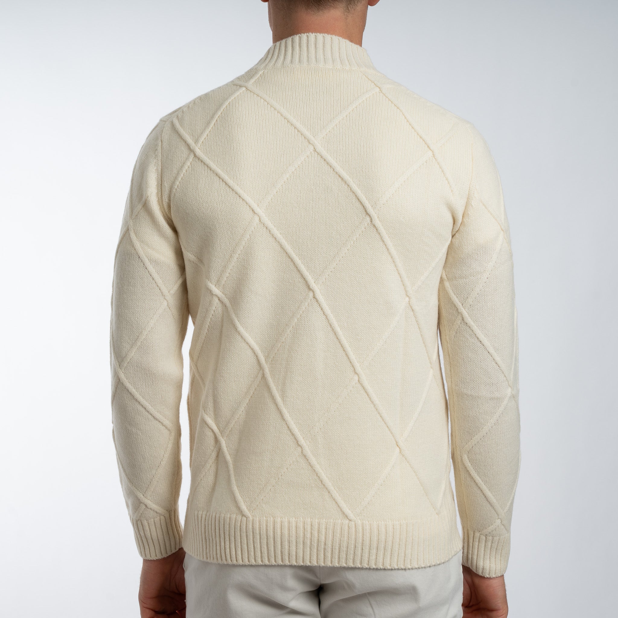 SEVEN DIALS Gebreide Trui met Turtleneck Off-White | Adron