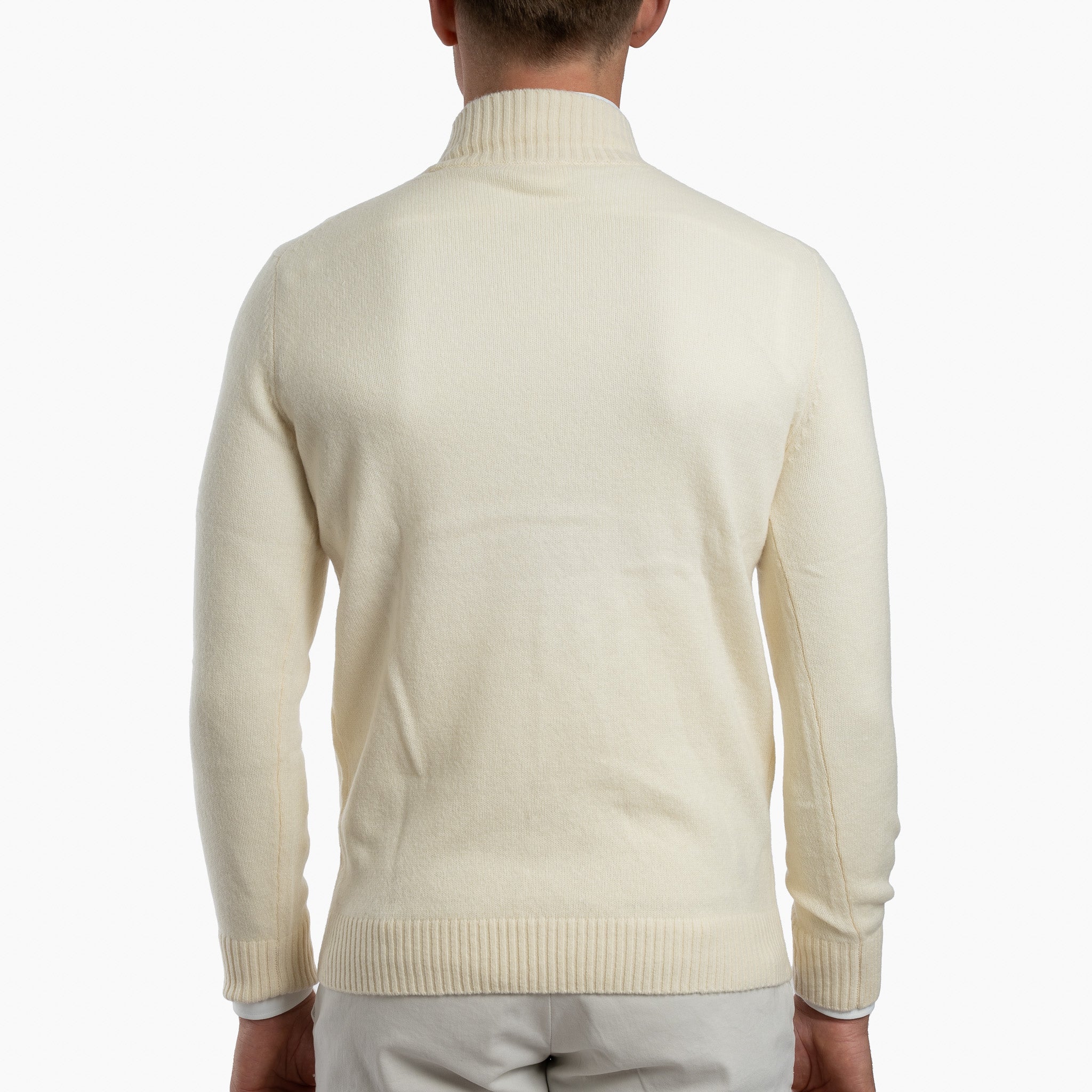 SEVEN DIALS Gebreide Turtleneck Trui Off-White | Emsley