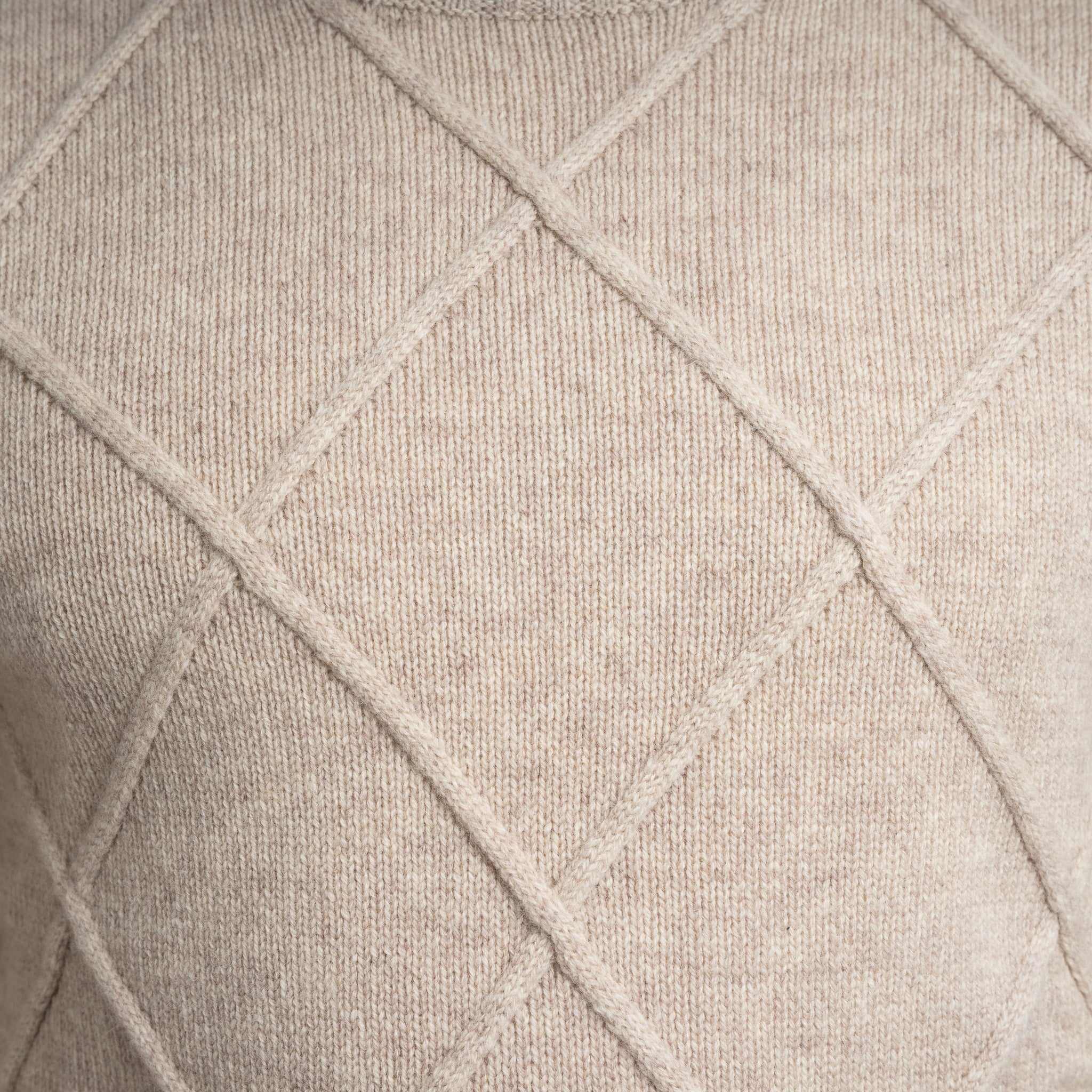 SEVEN DIALS Gebreide Trui met Turtleneck Beige | Adron