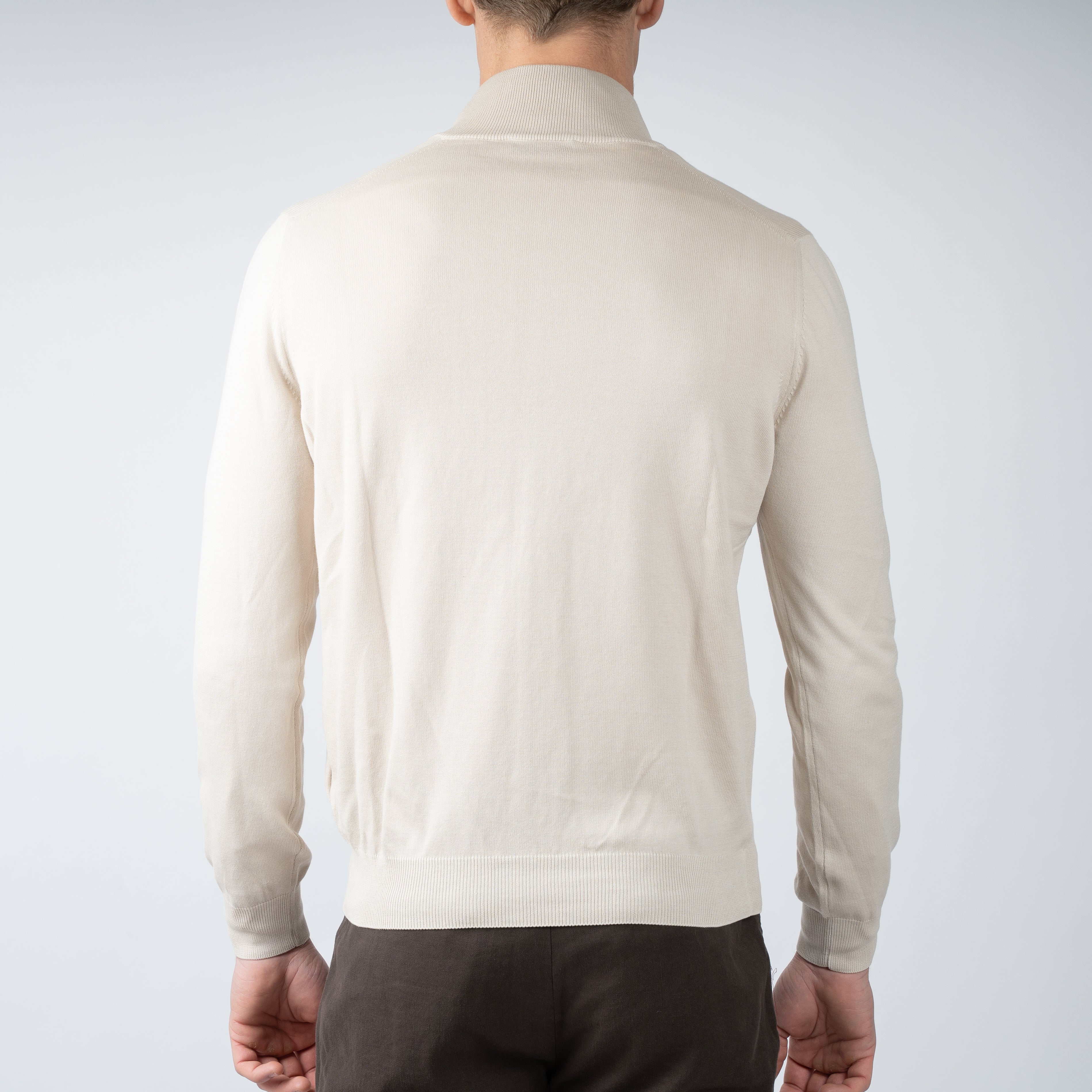 Gran Sasso Gebreid Vest Beige | Pure Cotton