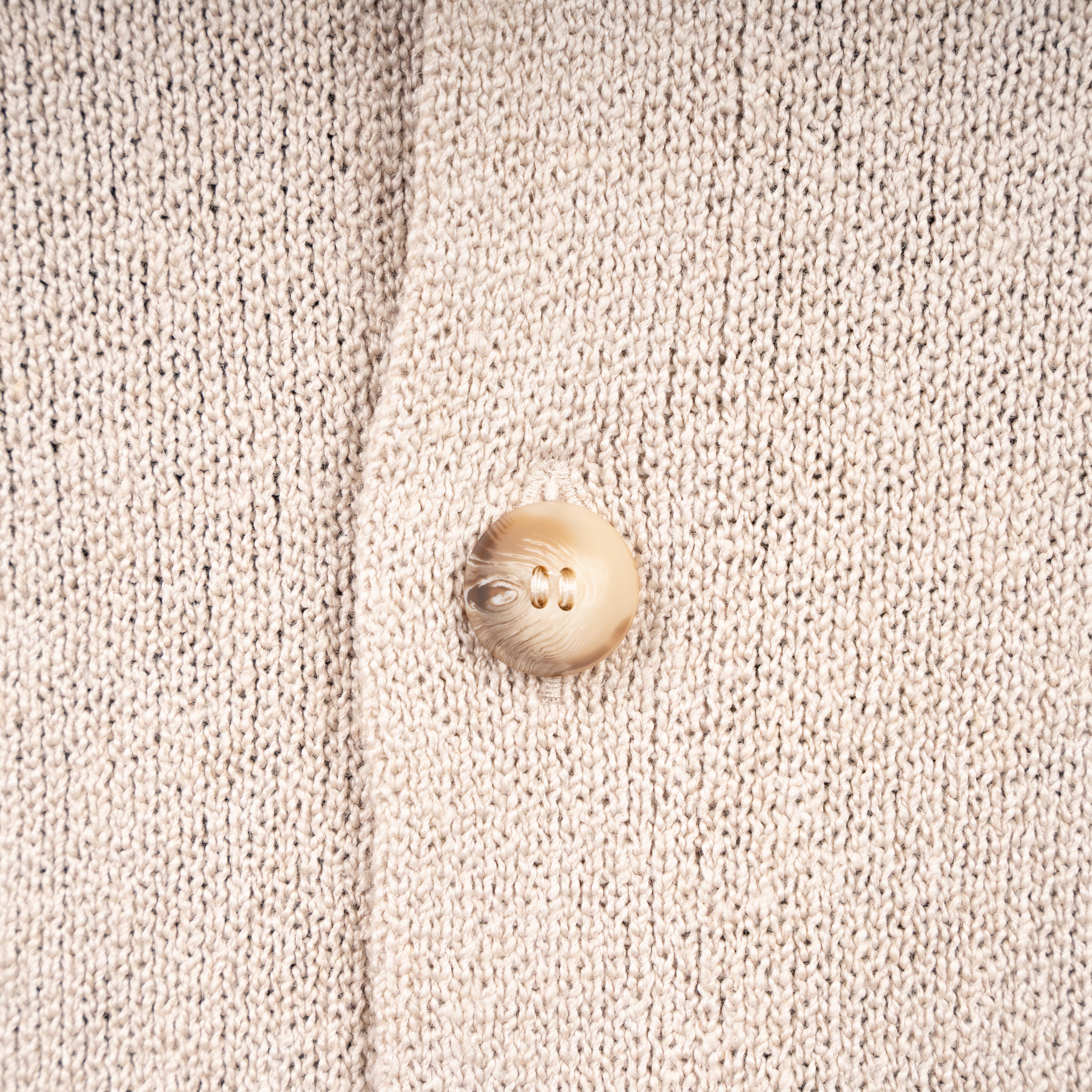 Gran Sasso Cardigan Beige | Cashmere Cotton