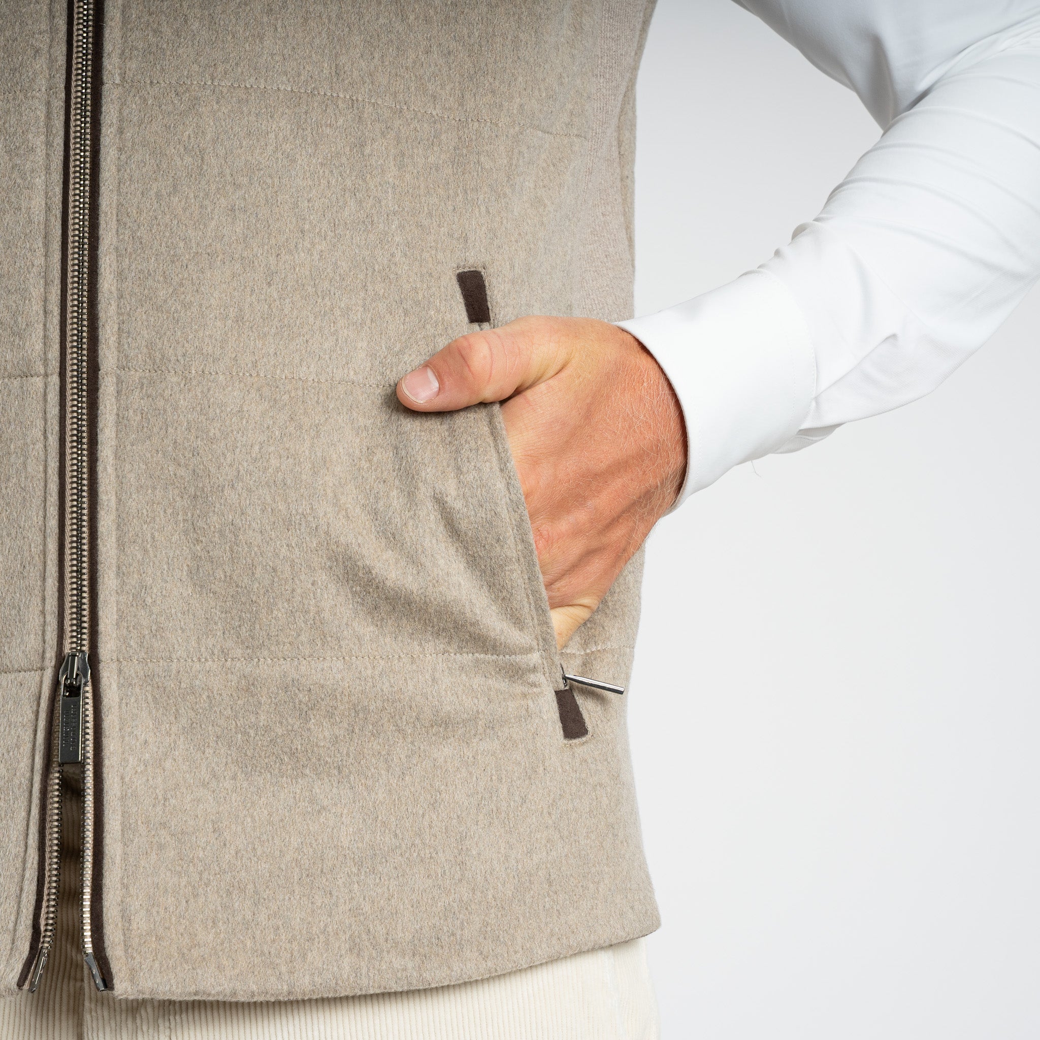 Maurizio Baldassari Bodywarmer Beige | Arena Vest