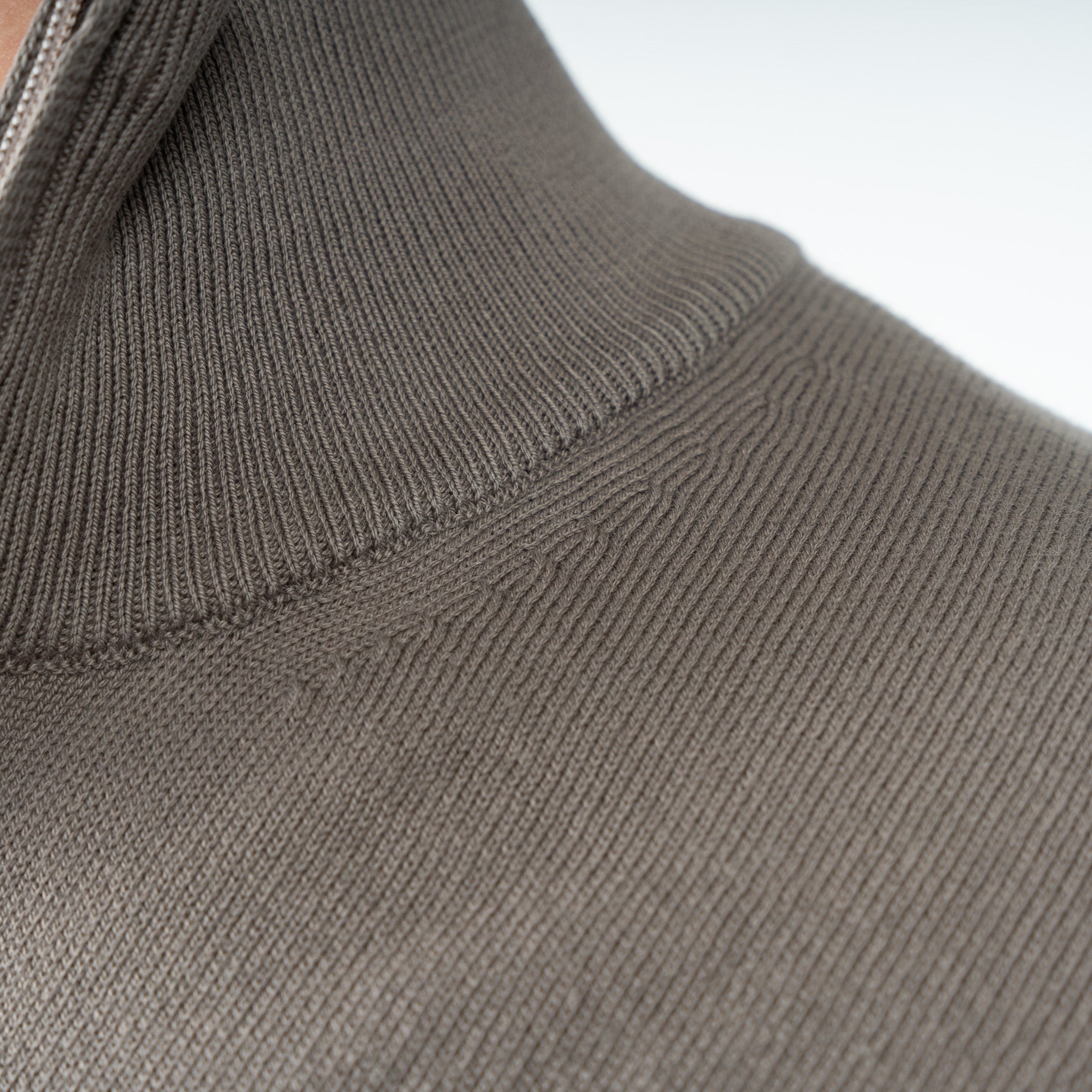 Gran Sasso Gebreid Vest Taupe | Pure Cotton