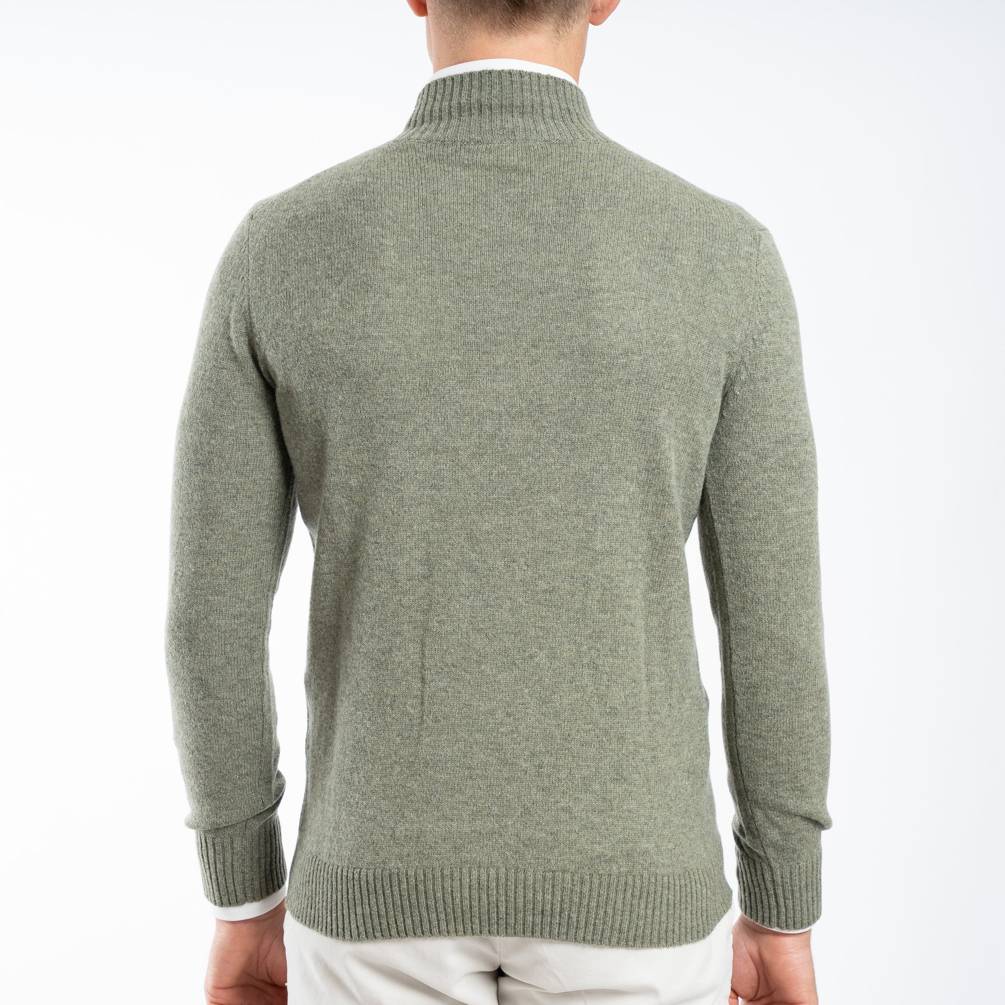 SEVEN DIALS Gebreide Turtleneck Trui Groen | Emsley