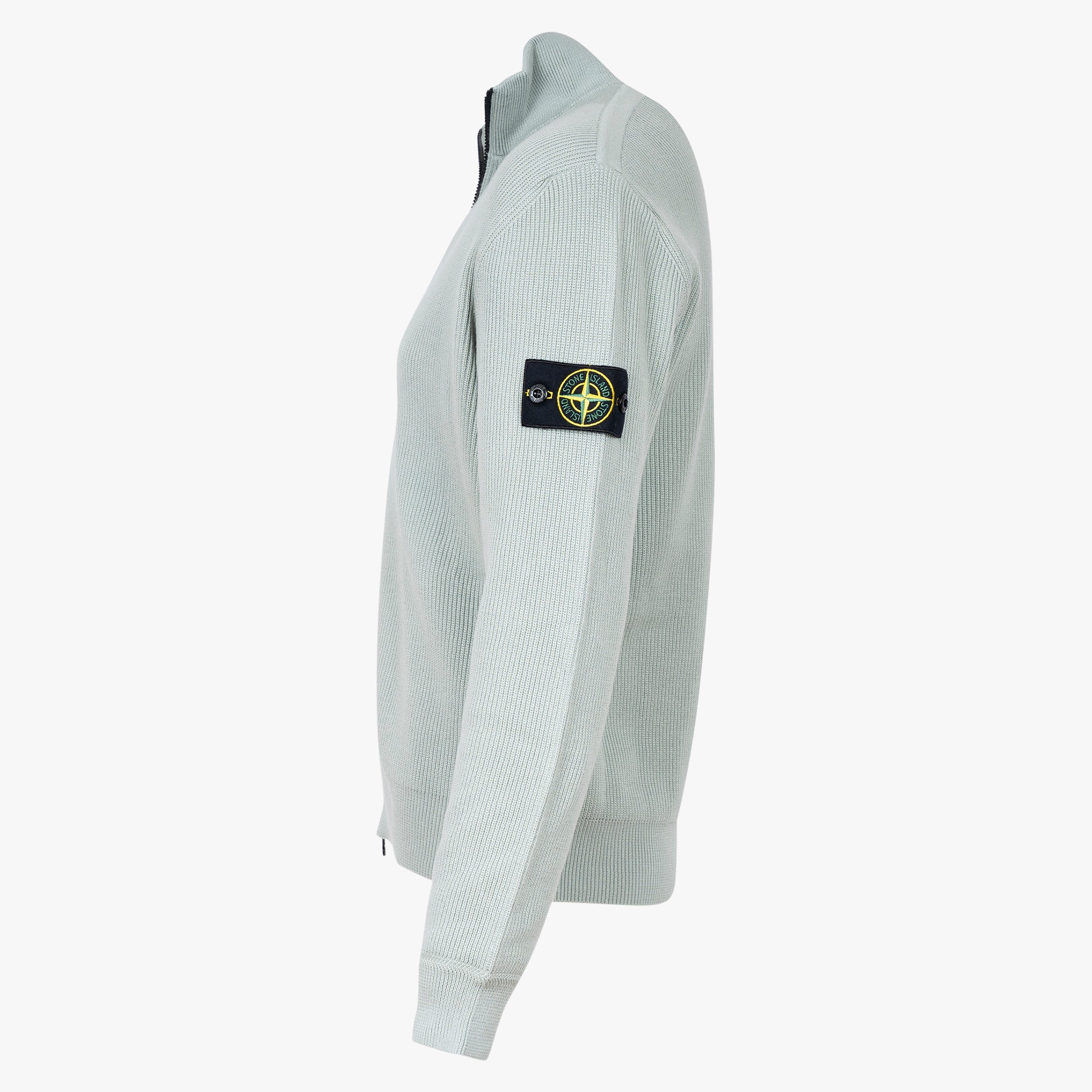 Stone Island Gebreid Vest Lichtgroen | Soft Organic Cotton