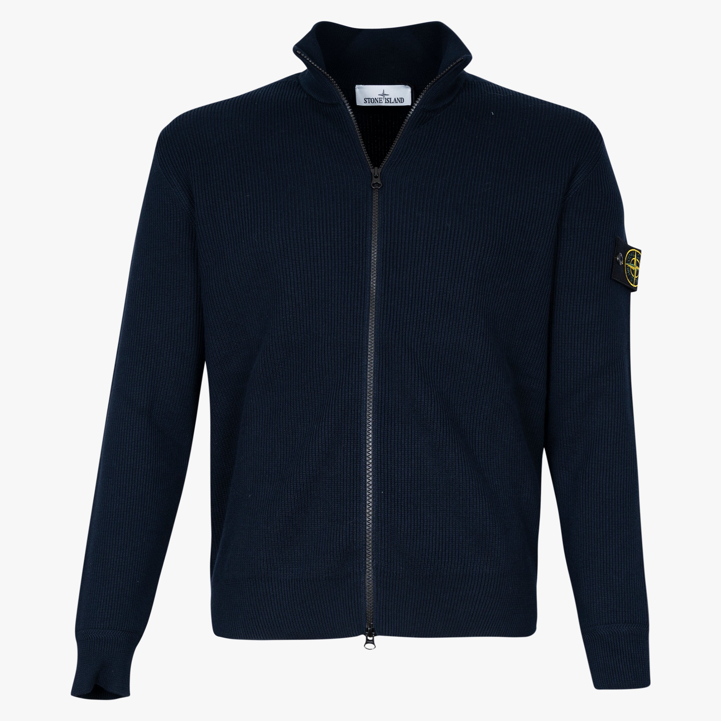 Stone Island Gebreid Vest Donkerblauw | Soft Organic Cotton