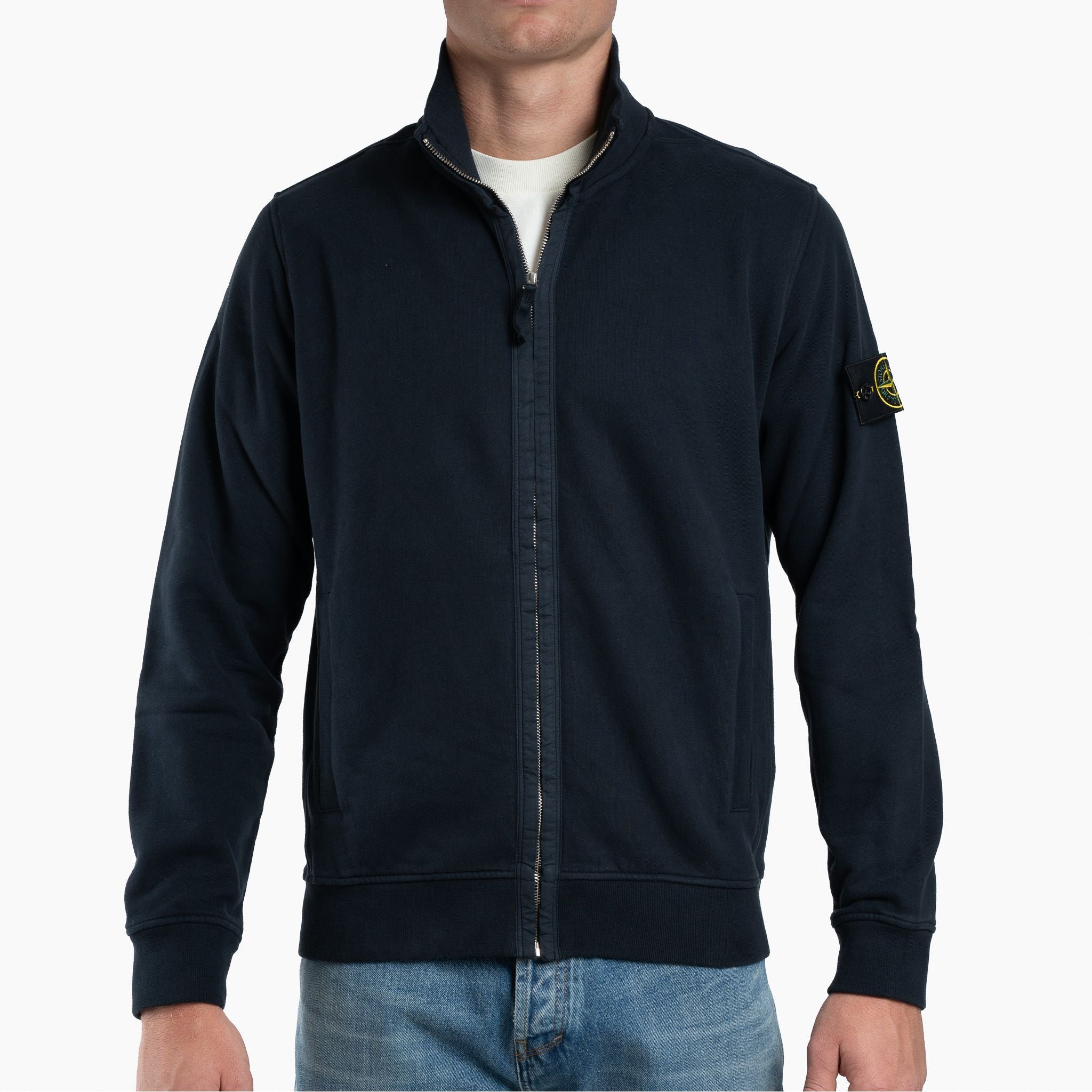 Stone Island Vest Blauw | Brushed Organic Cotton