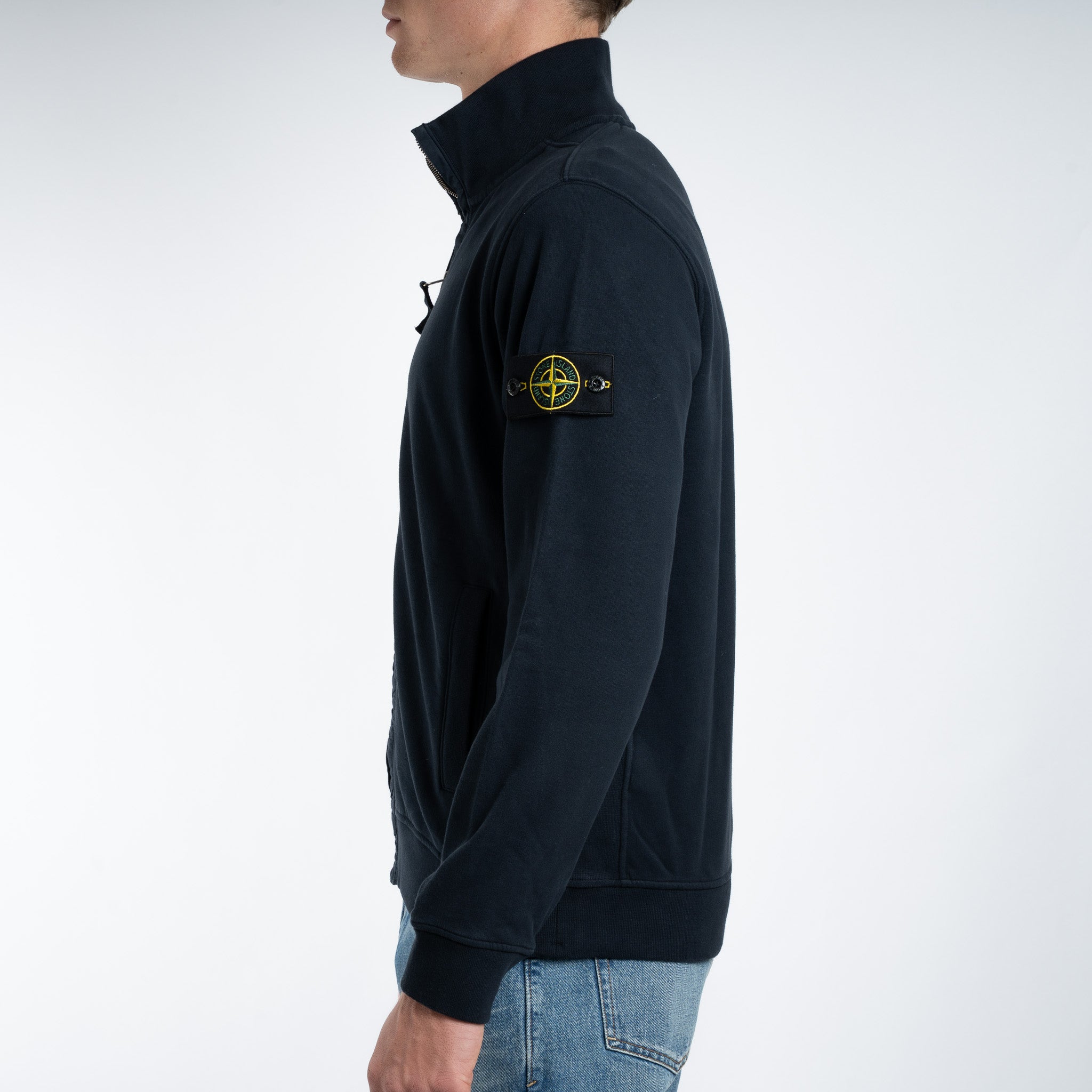 Stone Island Vest Blauw | Brushed Organic Cotton