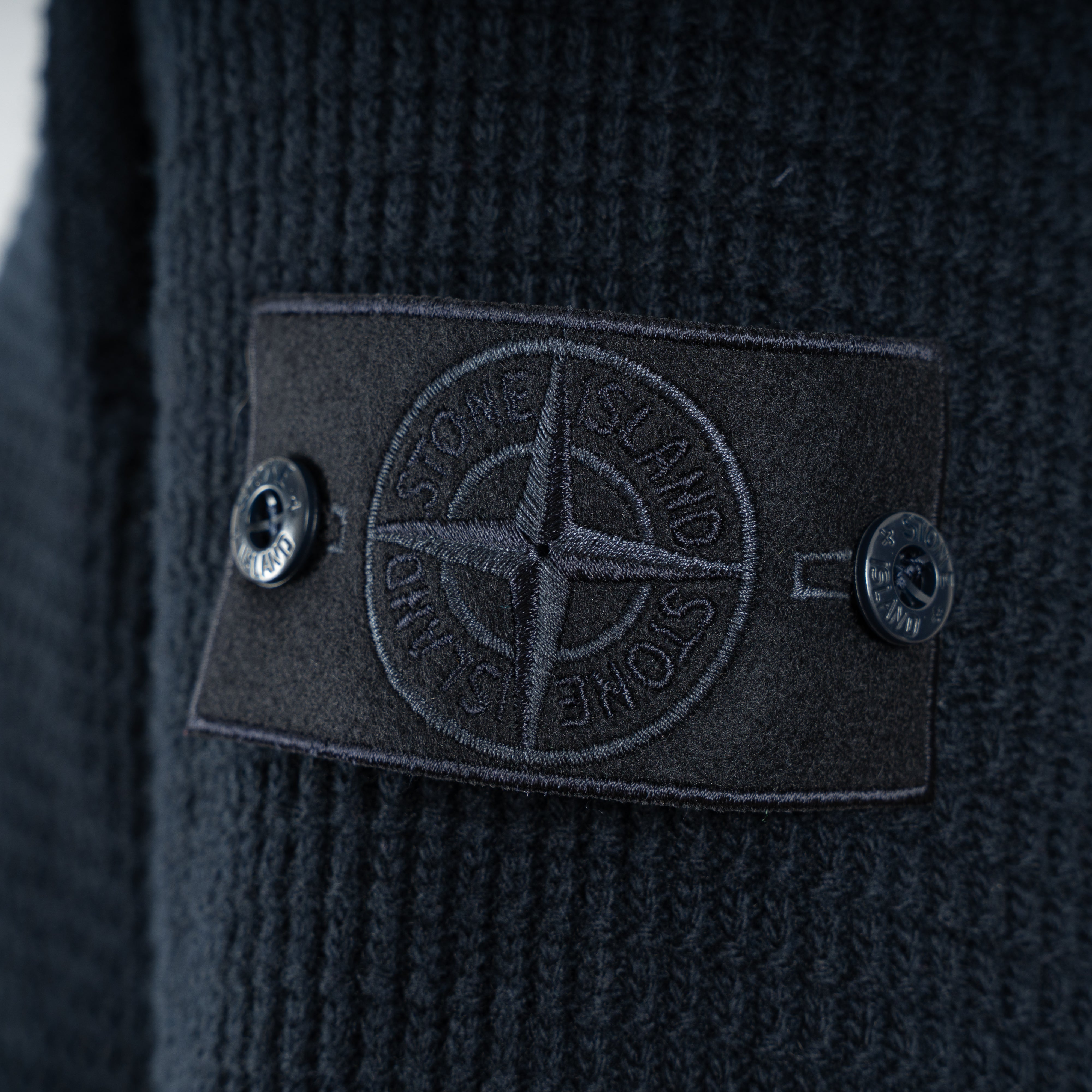 Stone Island Gebreid Vest Donkerblauw | Ghost