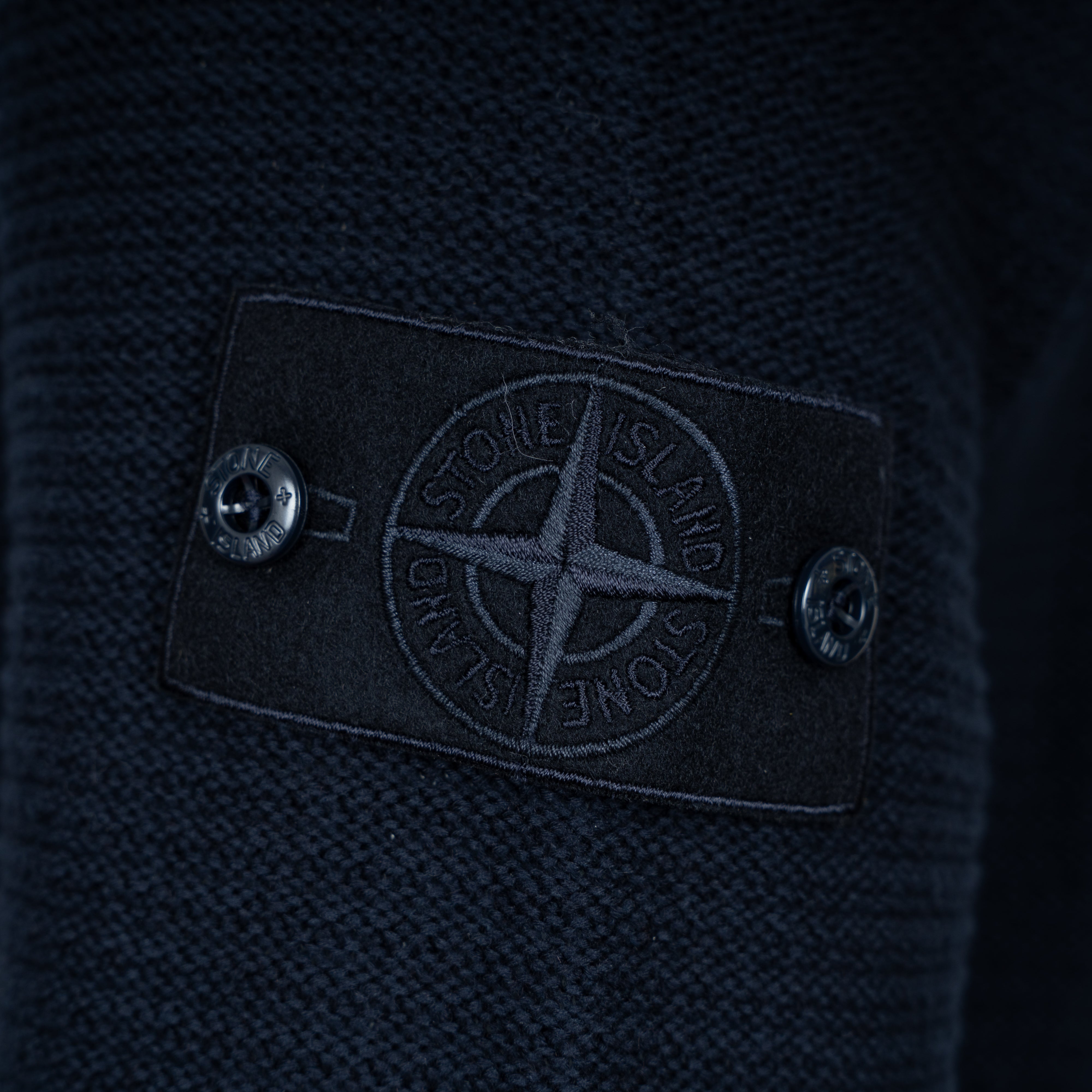 Stone Island Gebreid Vest Donkerblauw | Ghost
