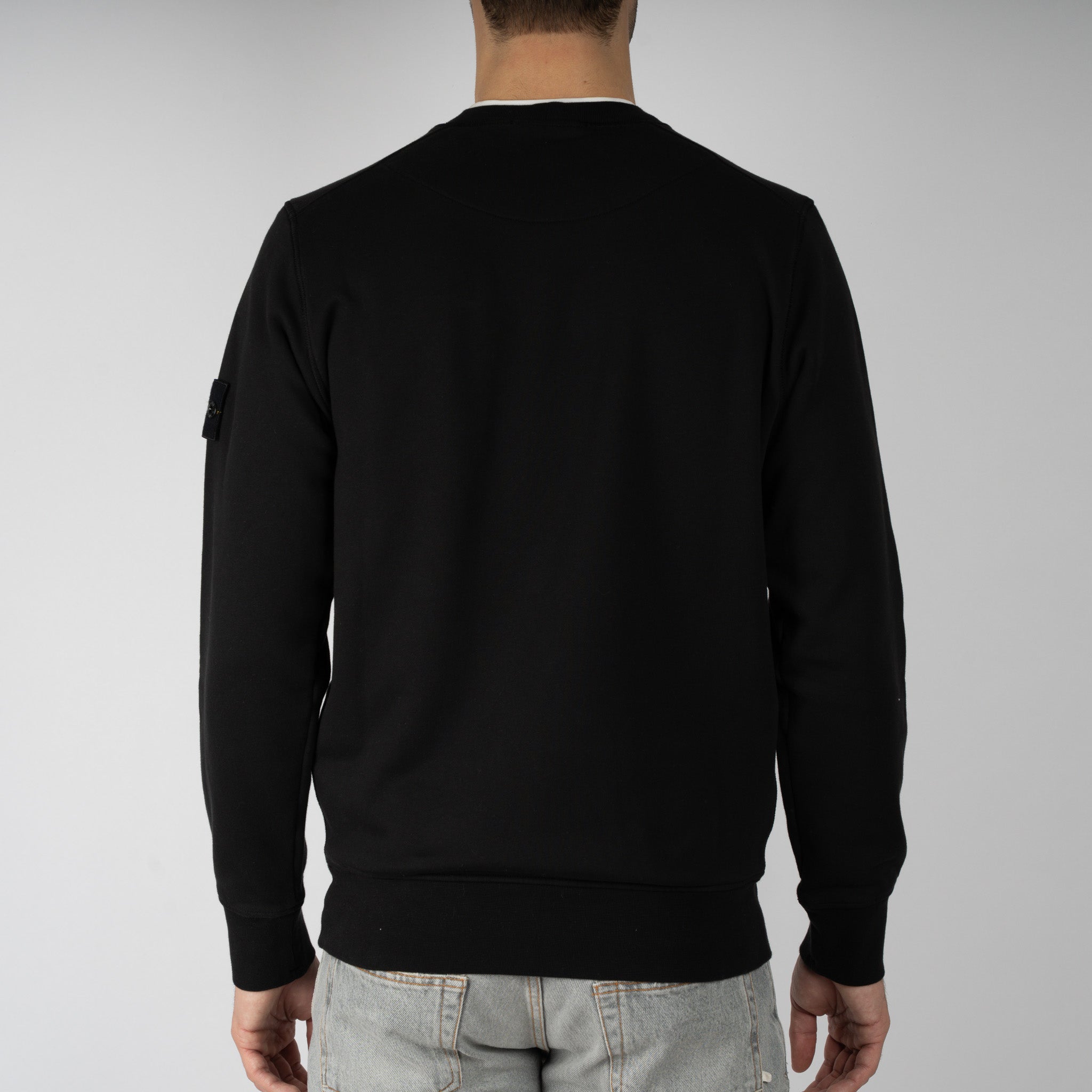Stone Island Sweater Zwart | Cotton Fleece