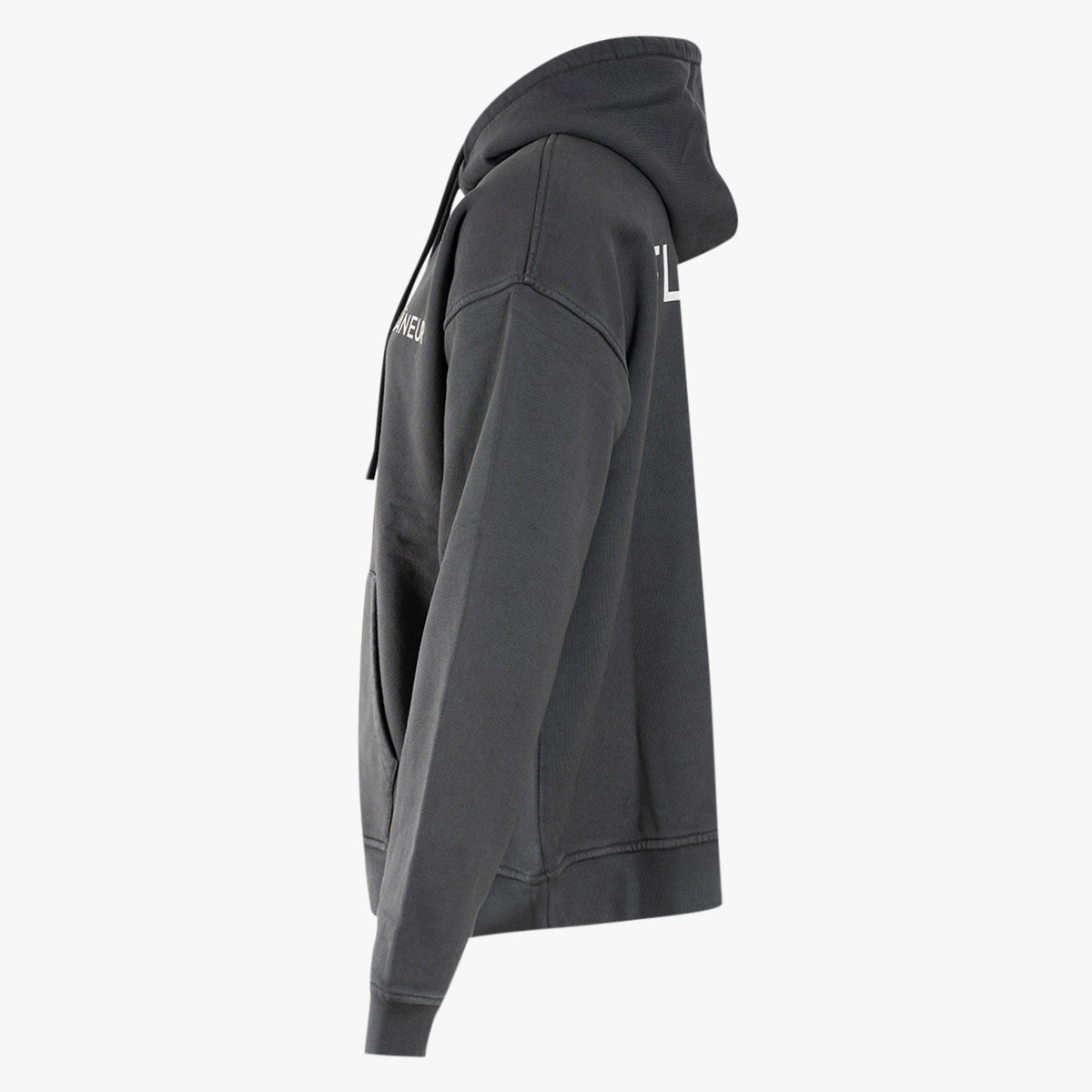 Flaneur Hoodie Zwart | Double Logo Washed Hoodie