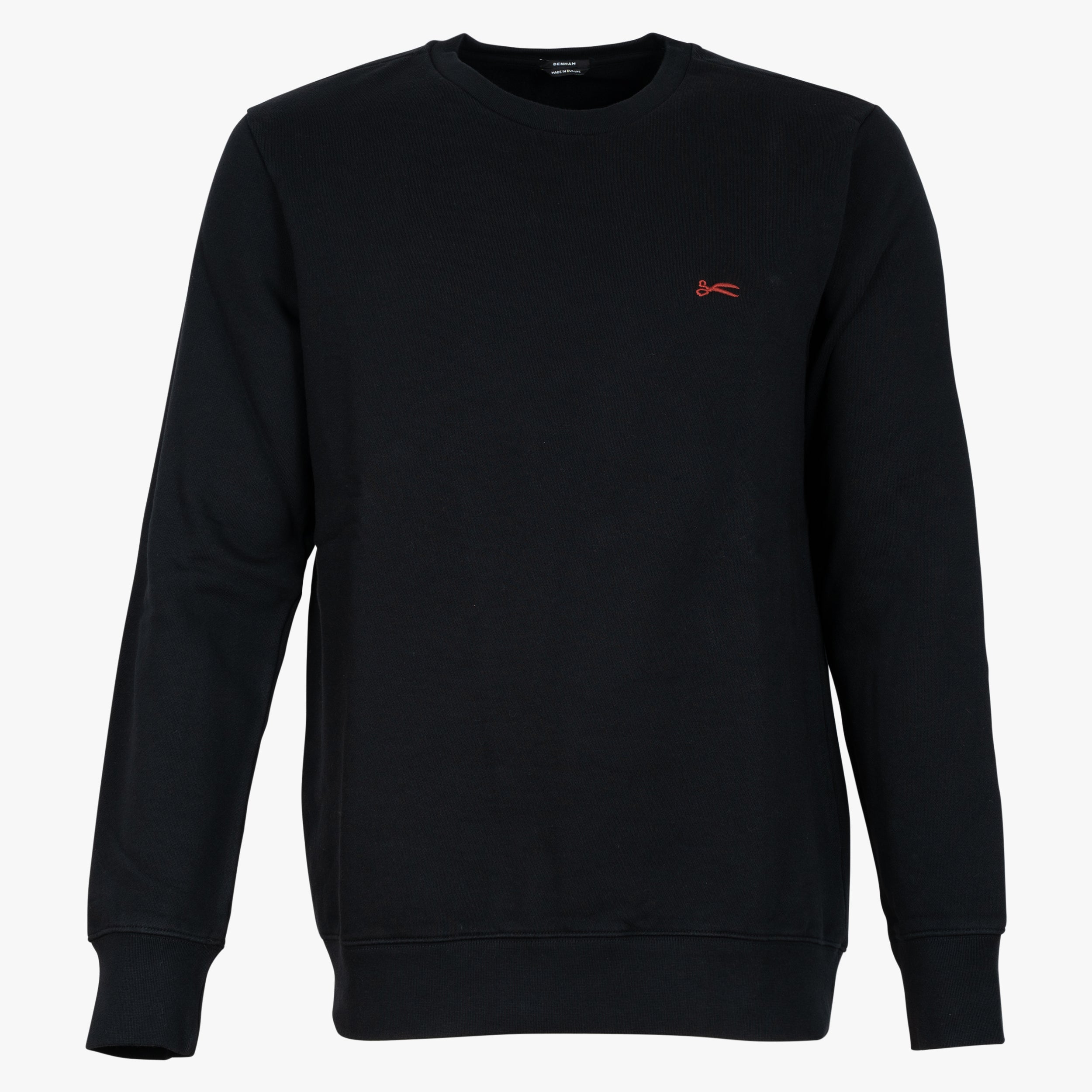Denham Sweater Zwart | Scissor Crewneck