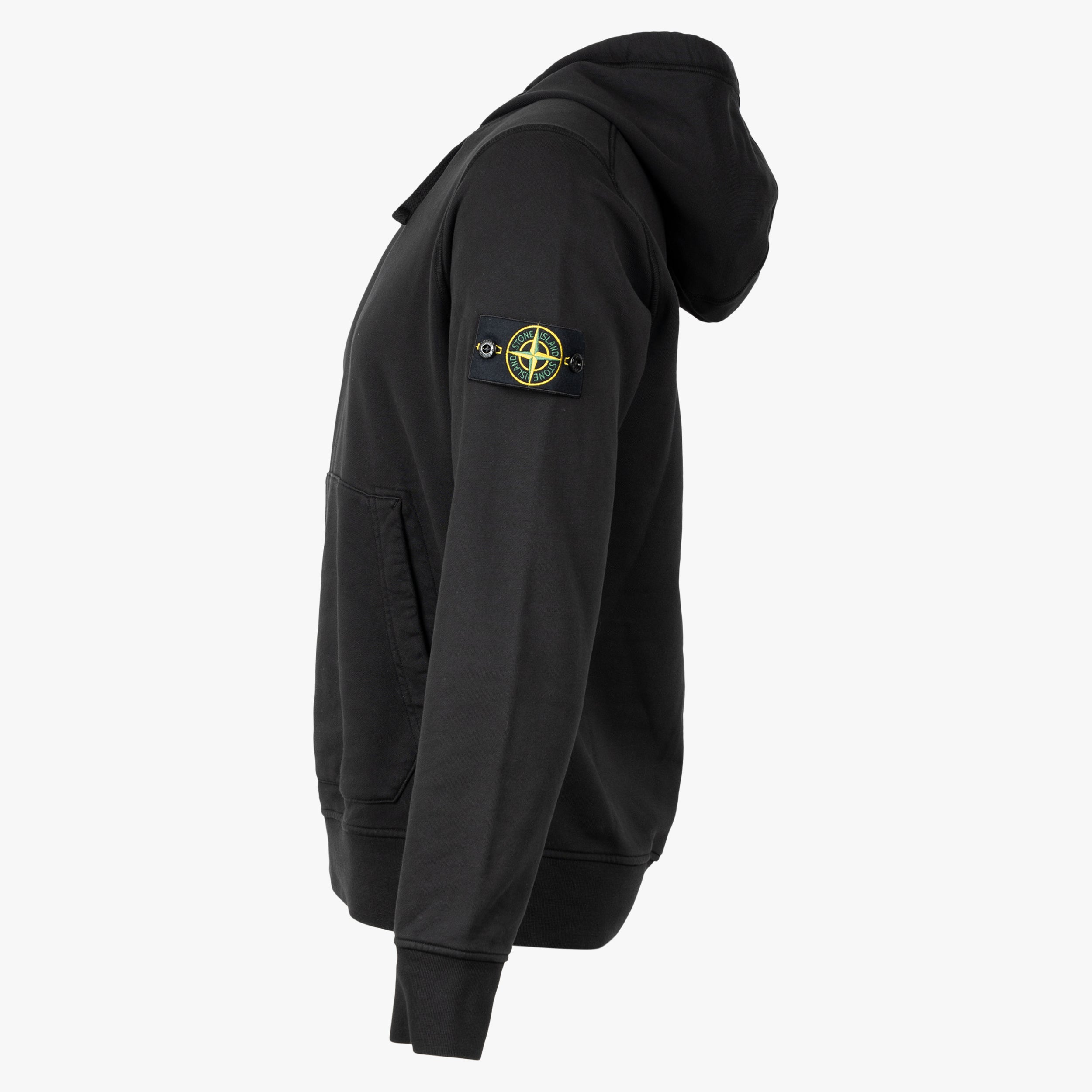 Stone Island Hoodie Zwart | Cotton Fleece