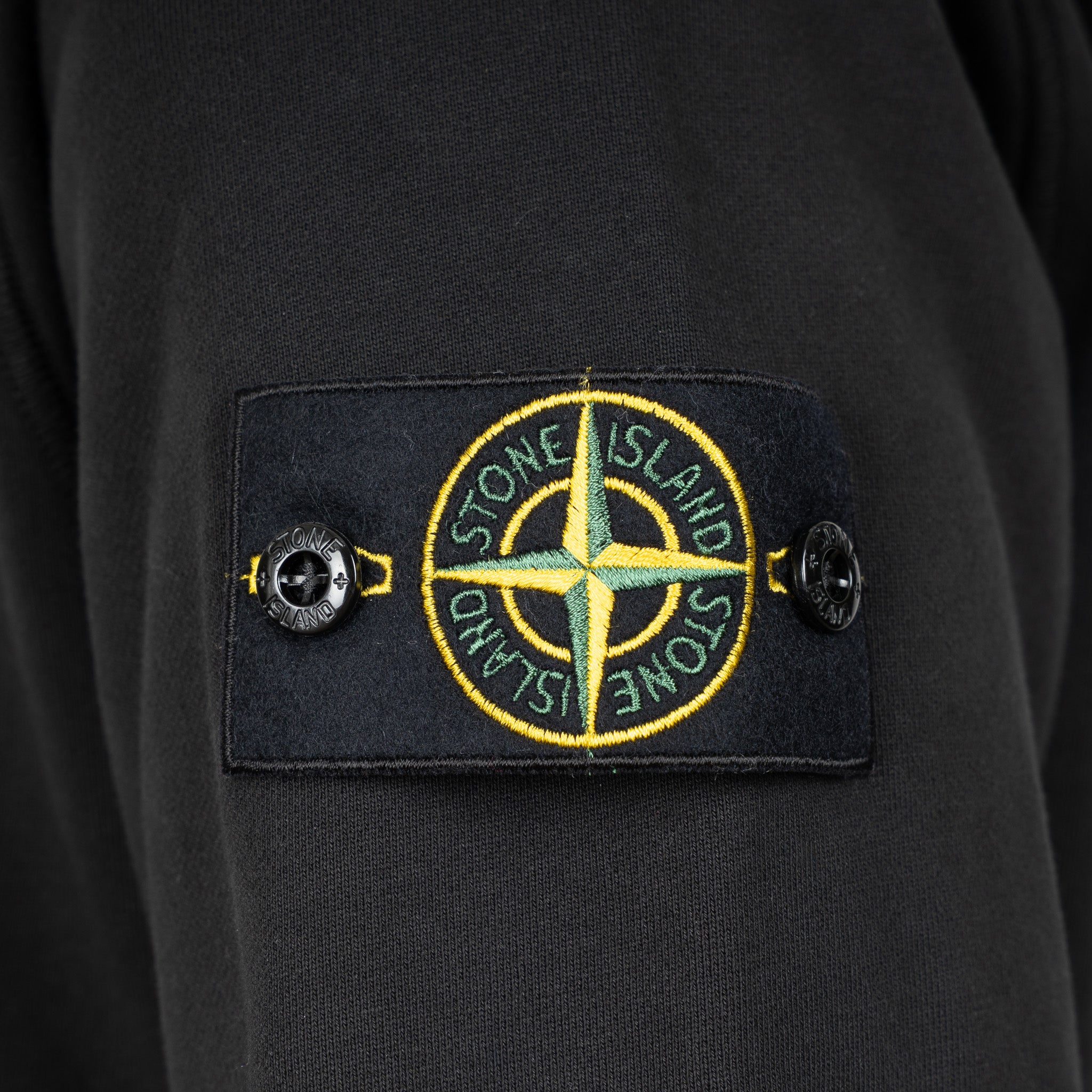 Stone Island Hoodie Zwart | Cotton Fleece