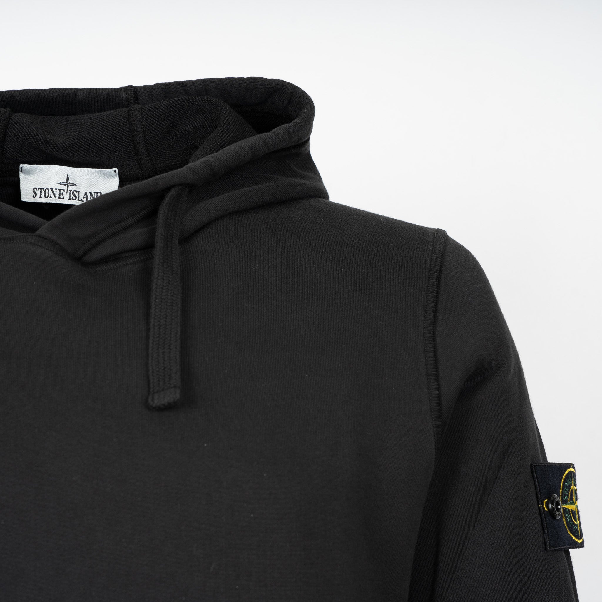 Stone Island Hoodie Zwart | Cotton Fleece
