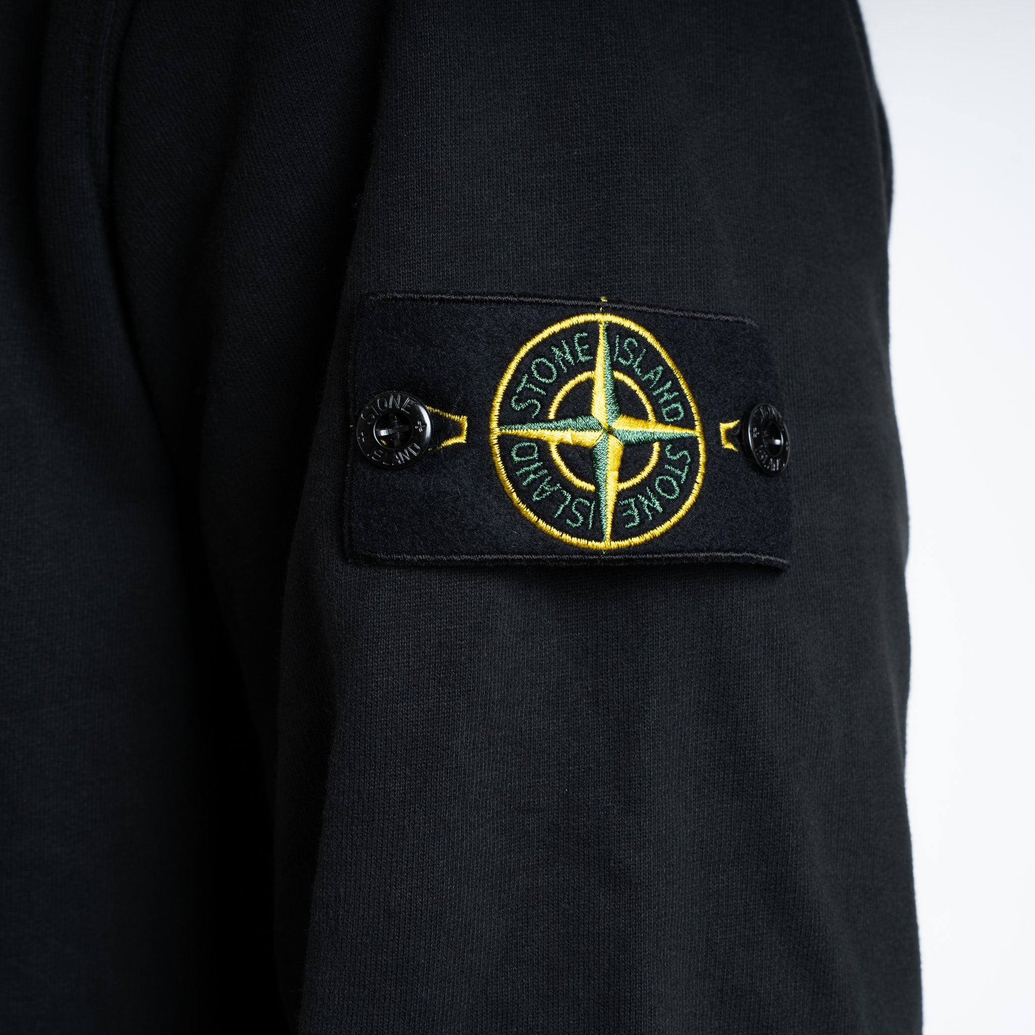 Stone Island Vest Zwart | Brushed Organic Cotton
