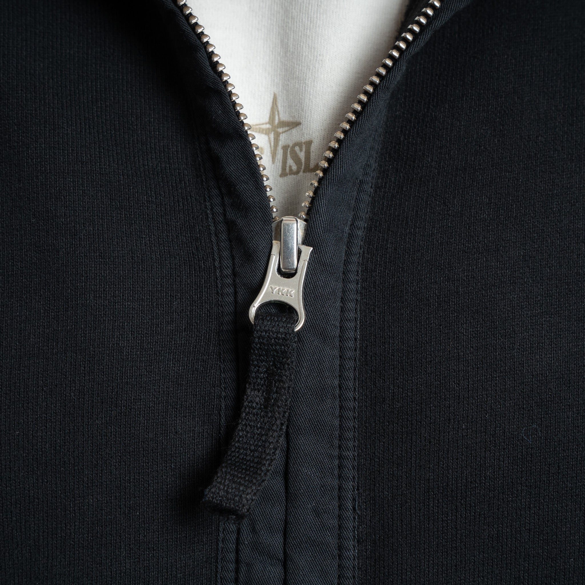 Stone Island Vest Zwart | Brushed Organic Cotton