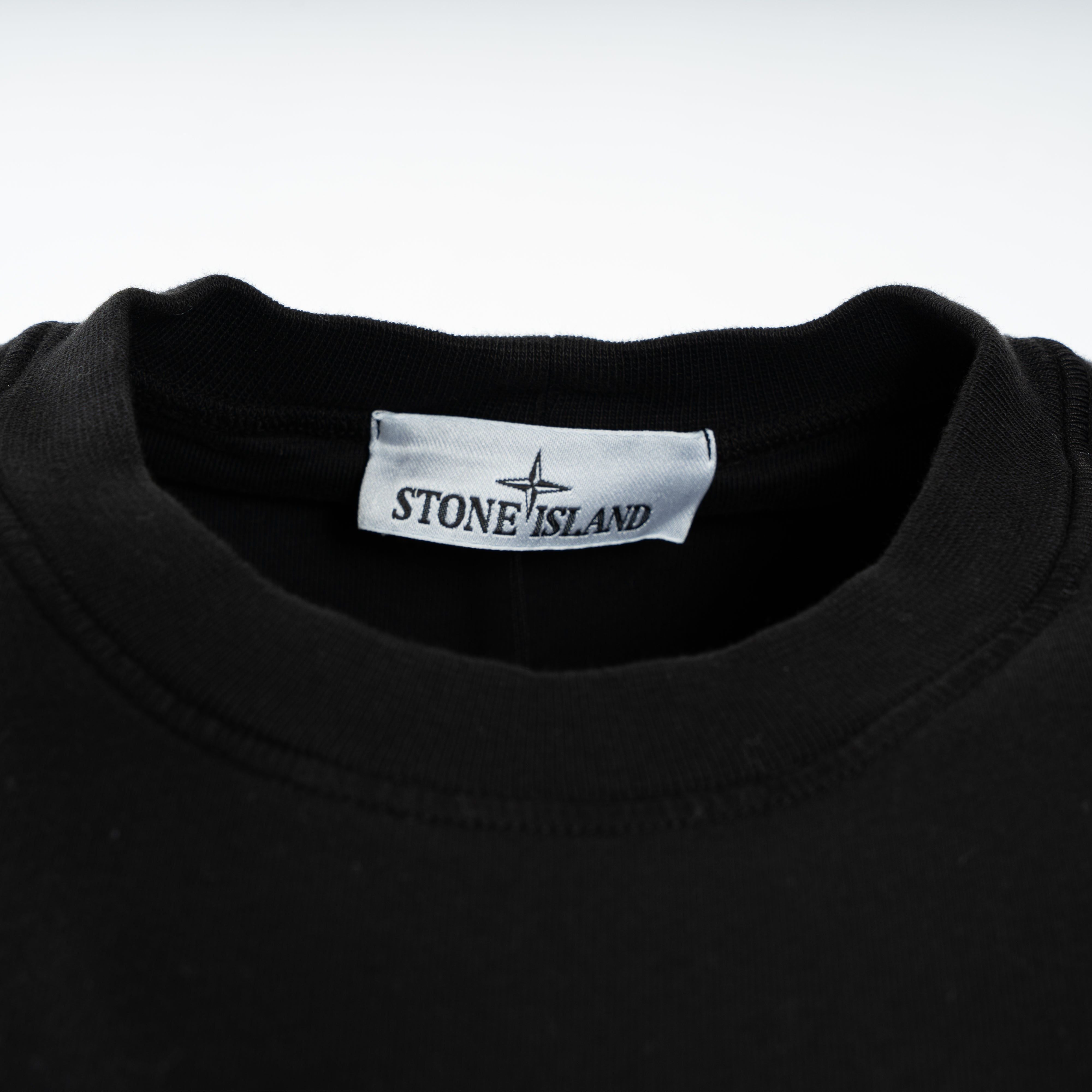 Stone Island Sweater Zwart | Cotton Fleece