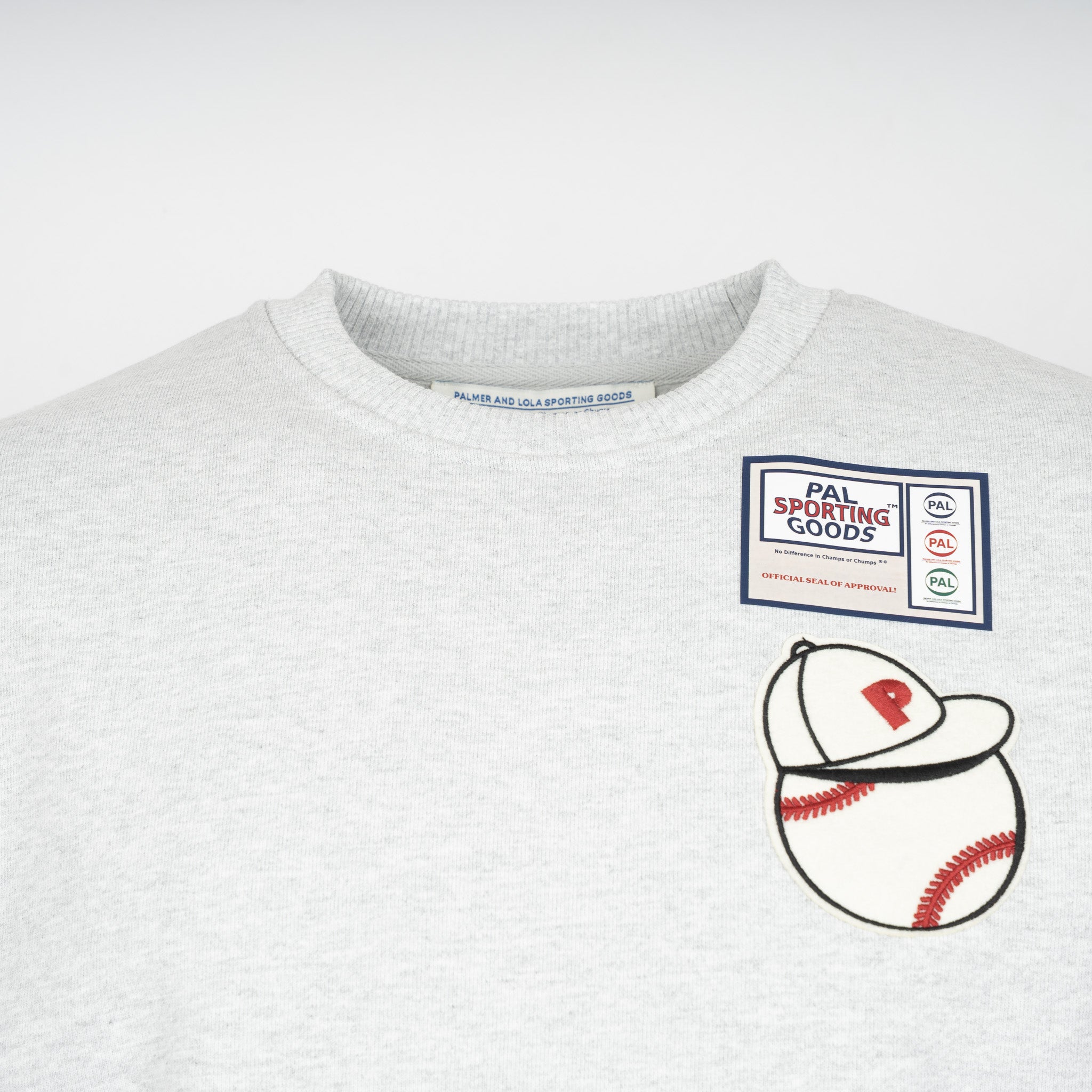 Pal Sporting Goods Sweater Backprint Grijs | At Bat