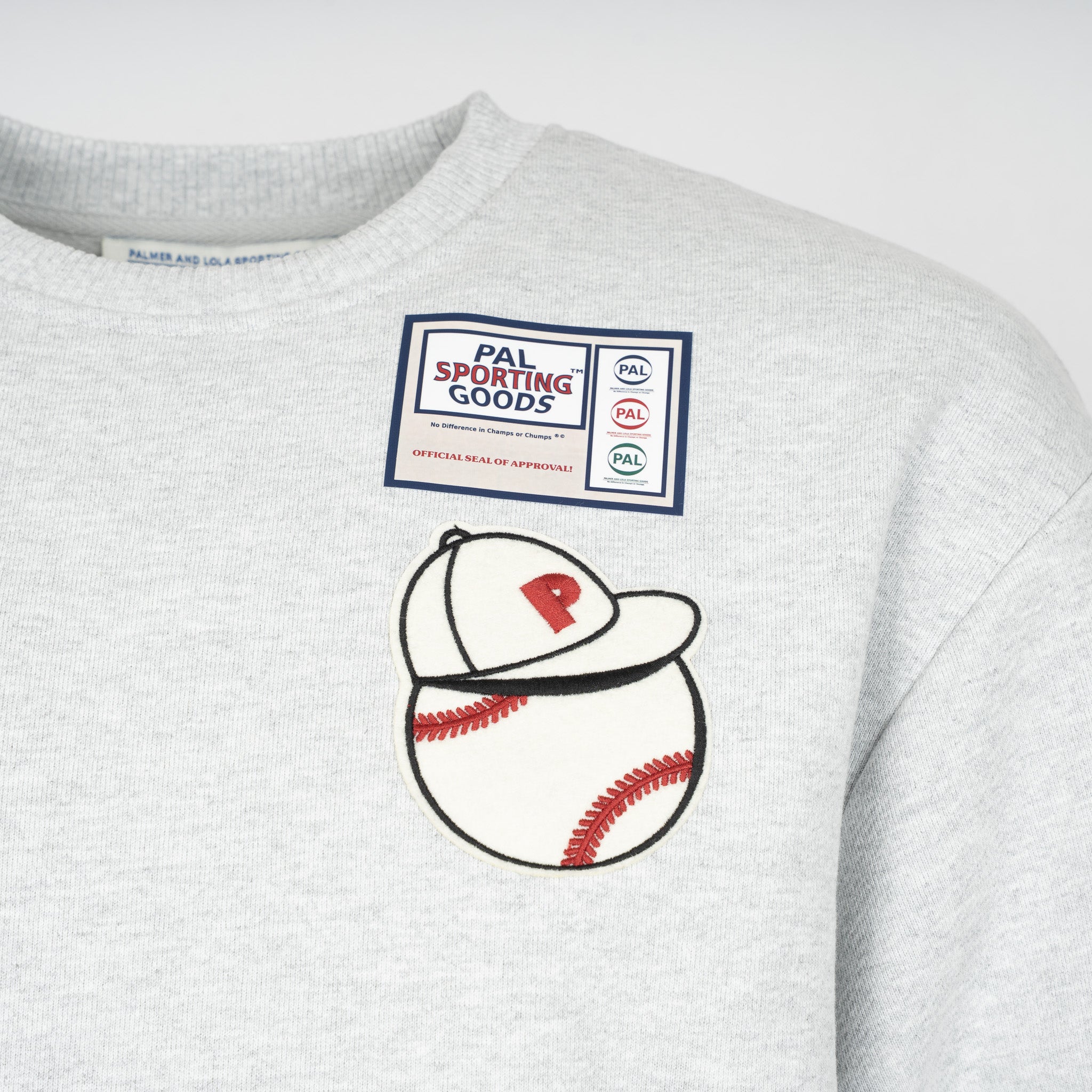 Pal Sporting Goods Sweater Backprint Grijs | At Bat