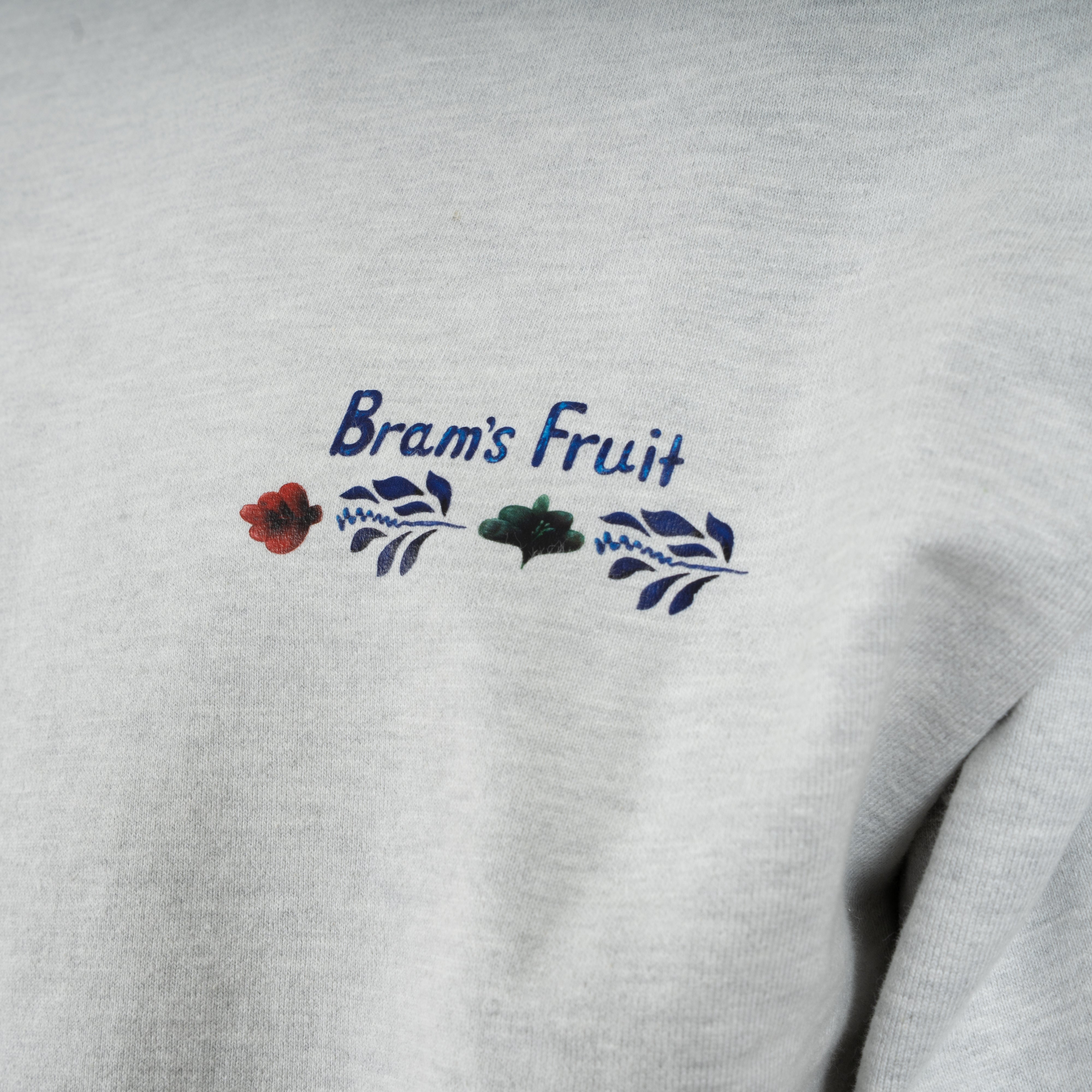 Bram's Fruit Sweater met Backprint Grijs | Flora Crewneck