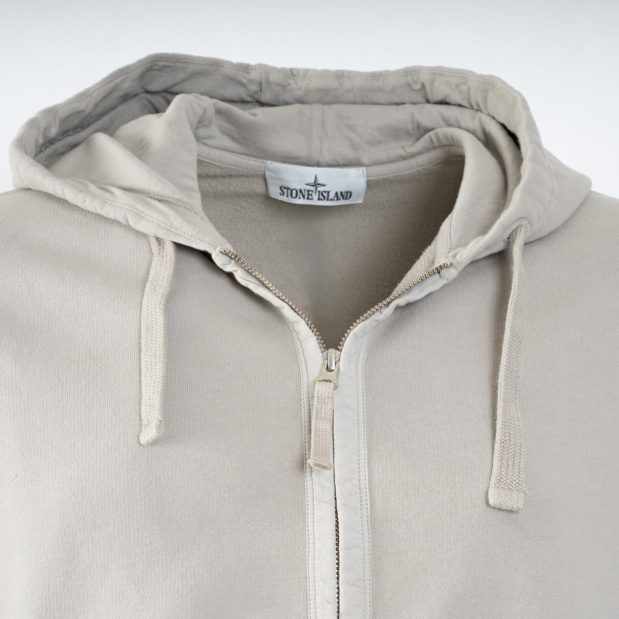 Stone Island Vest Lichtgrijs | Brushed Cotton Fleece