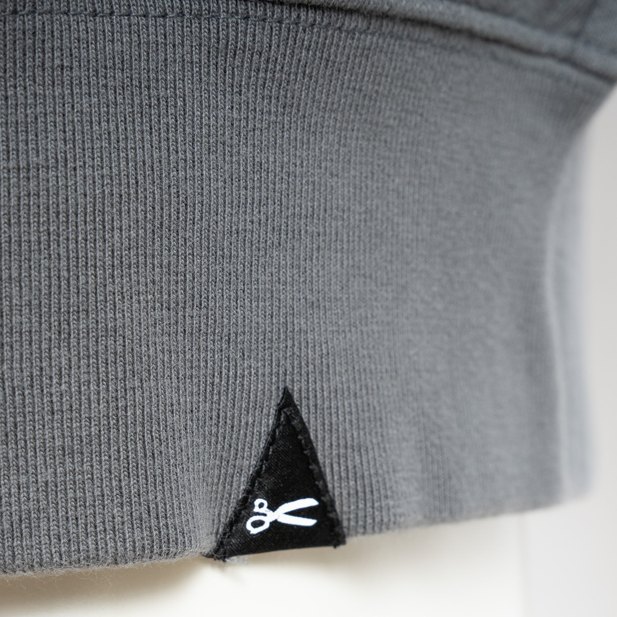 Denham Sweater met Rits Grijs | Scissor Half Zip