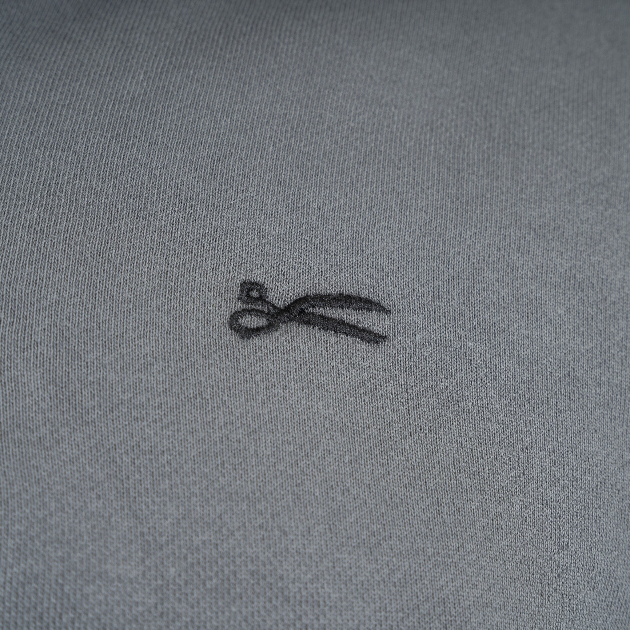 Denham Sweater met Rits Grijs | Scissor Half Zip