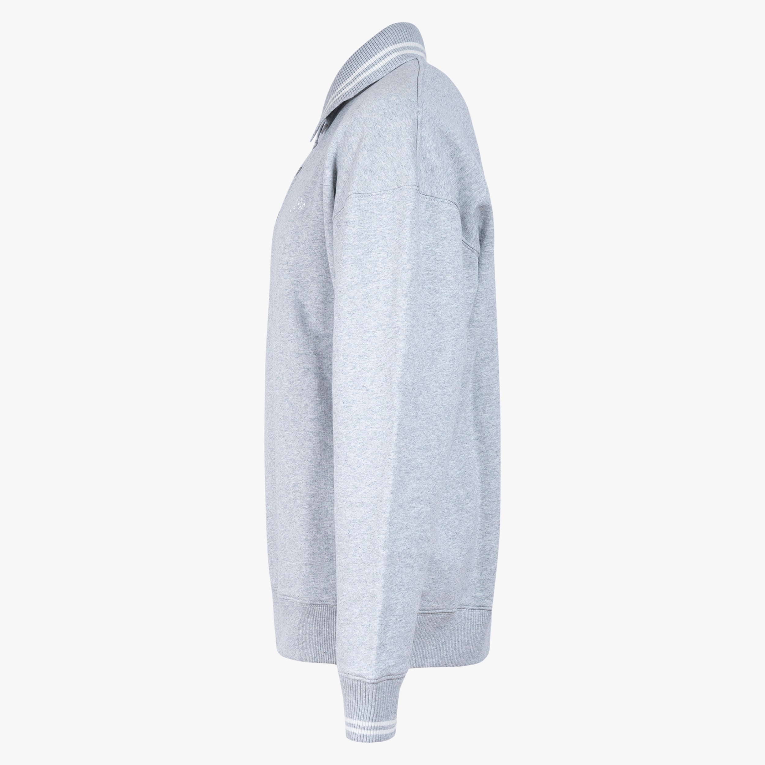 Olaf Polo Sweater Grijs | Tipping Detail Oversized