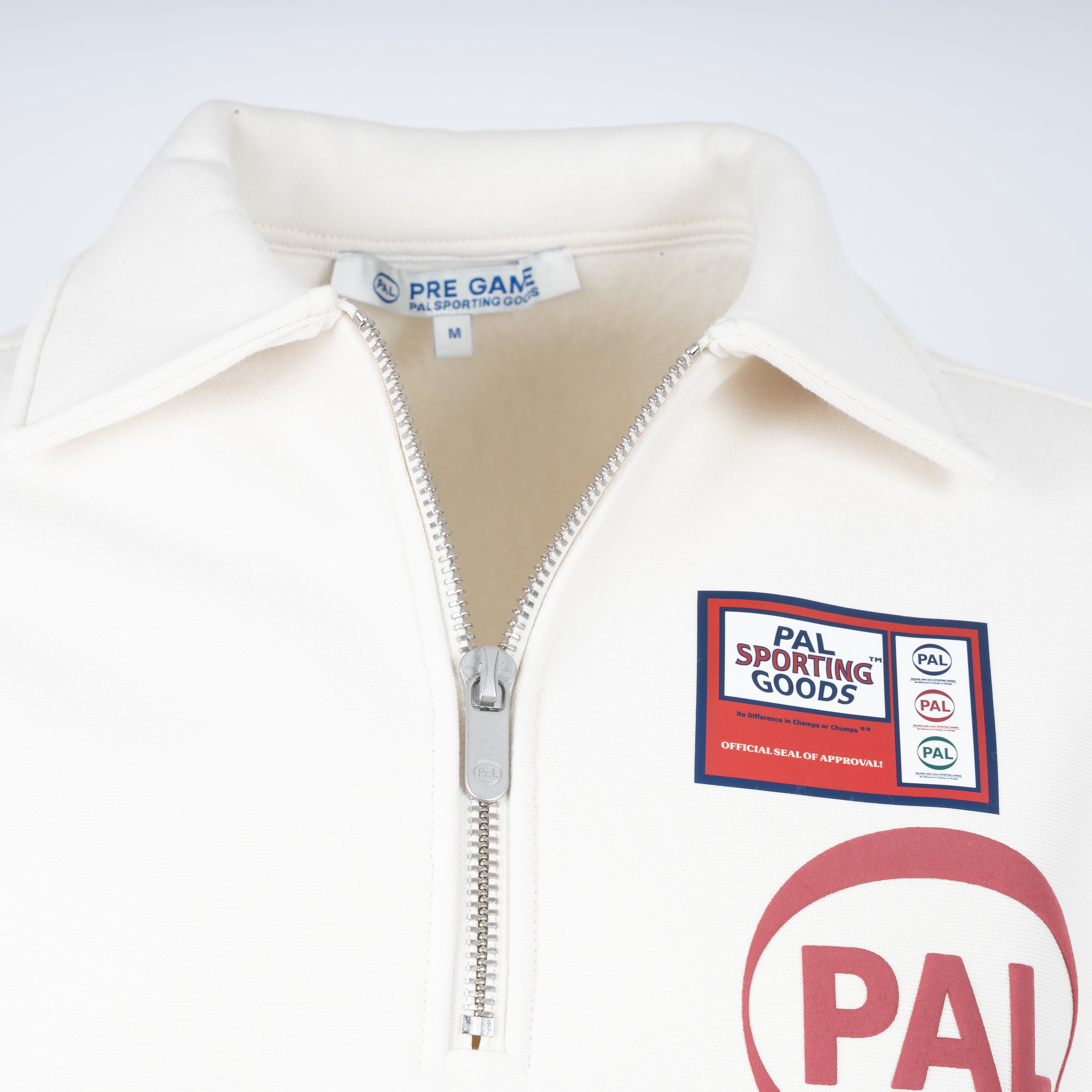 Pal Sporting Goods Sweater met Rits Crème | Pre Game