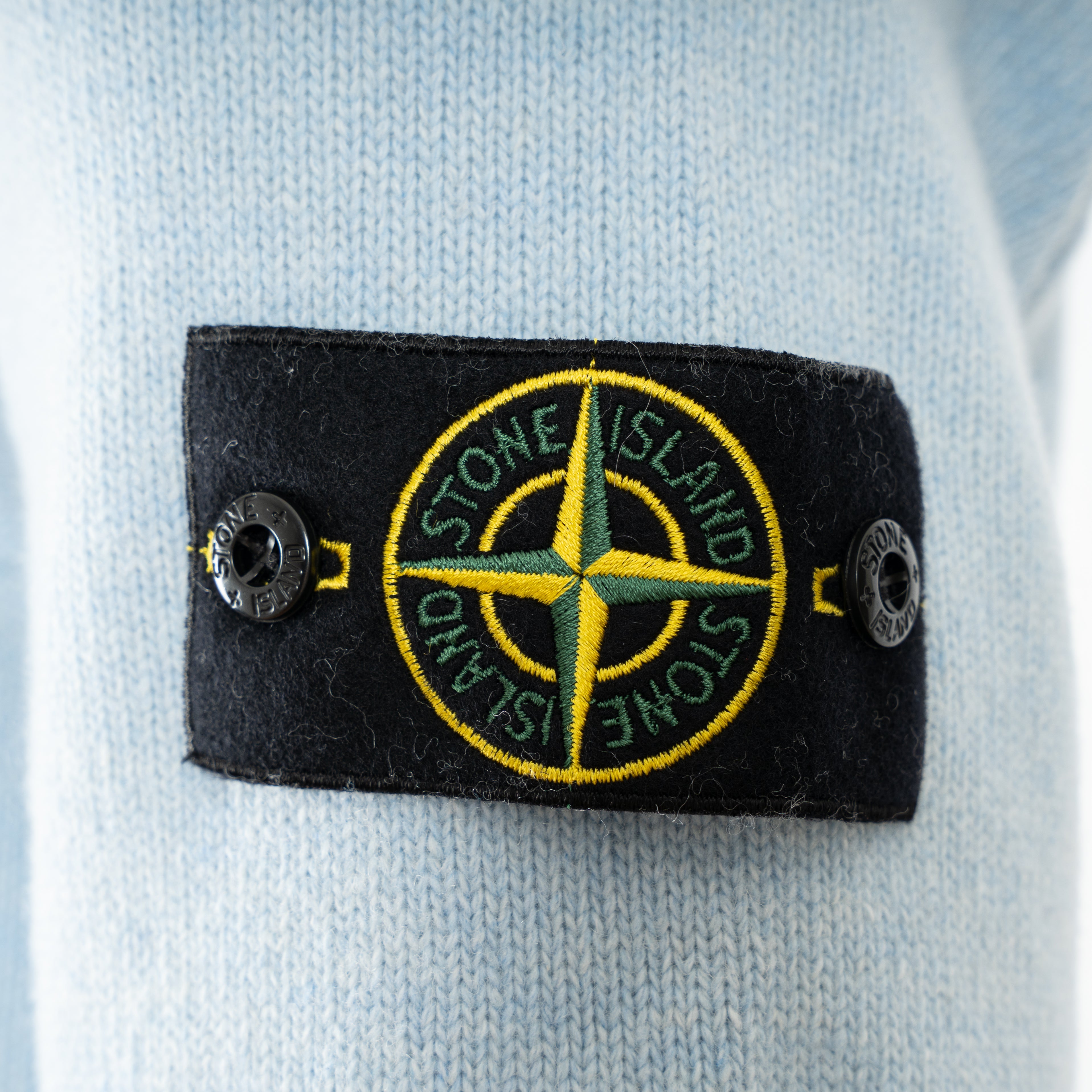 Stone Island Gebreide Trui Lichtblauw | Lambswool
