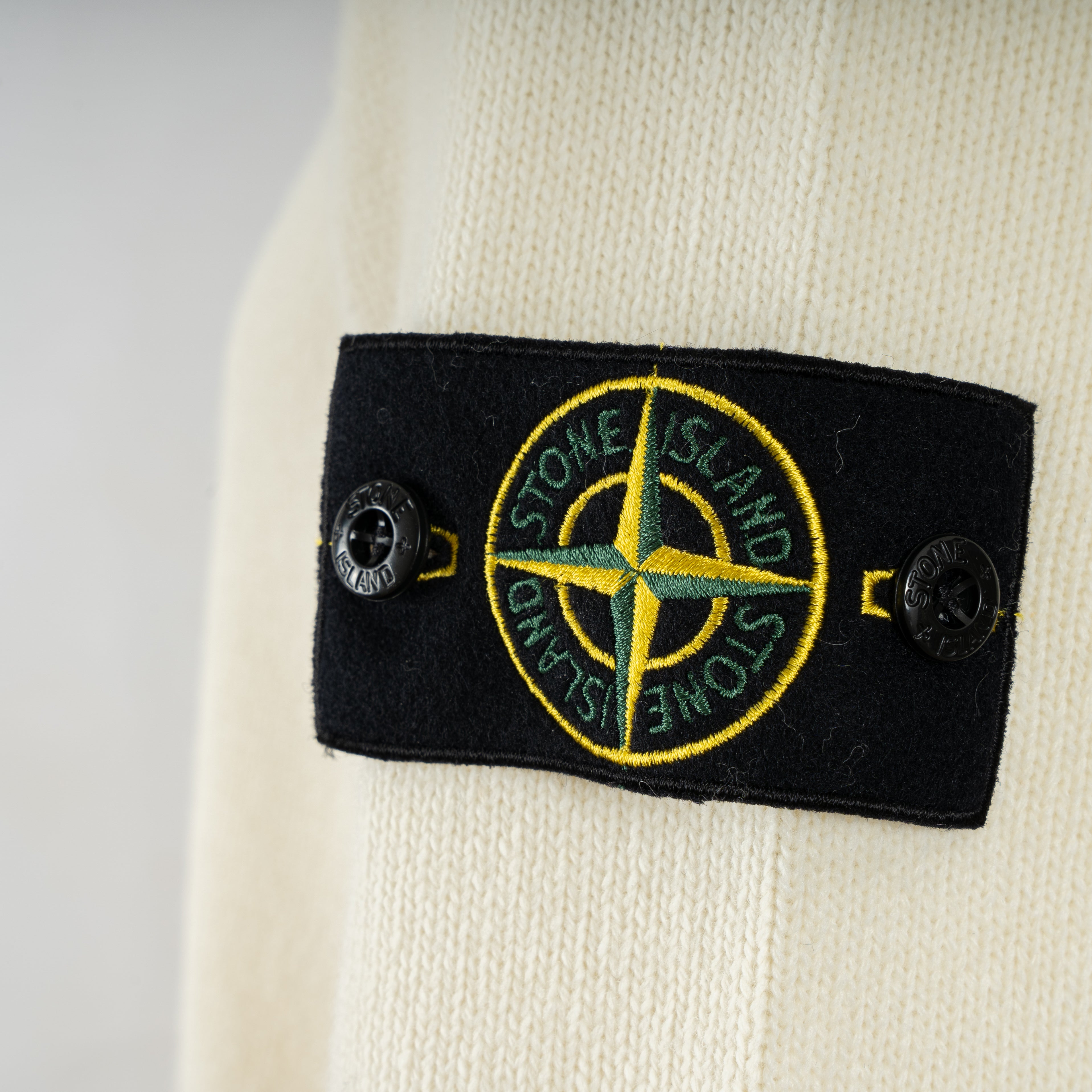 Stone Island Gebreide Trui Crème | Lambswool