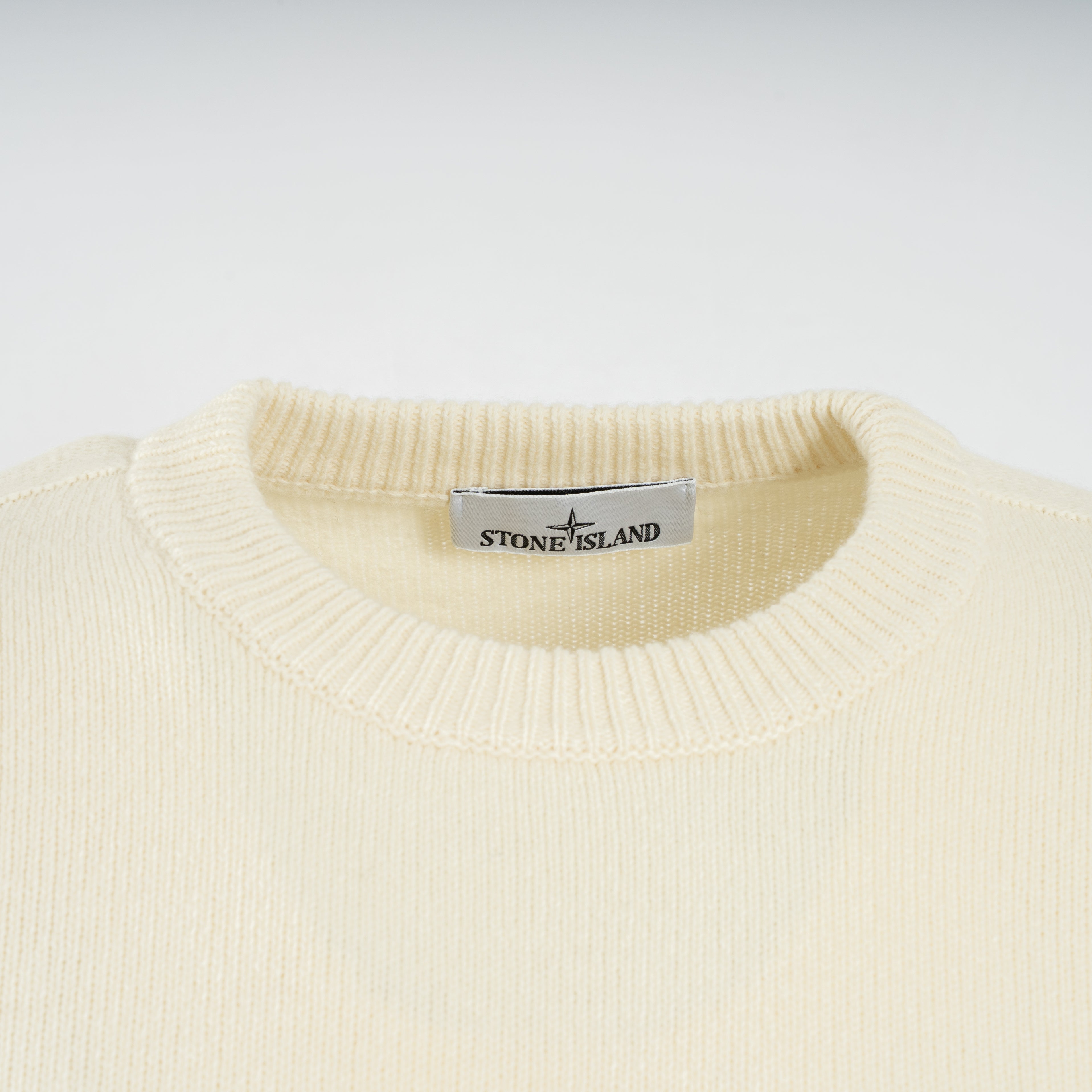 Stone Island Gebreide Trui Crème | Lambswool