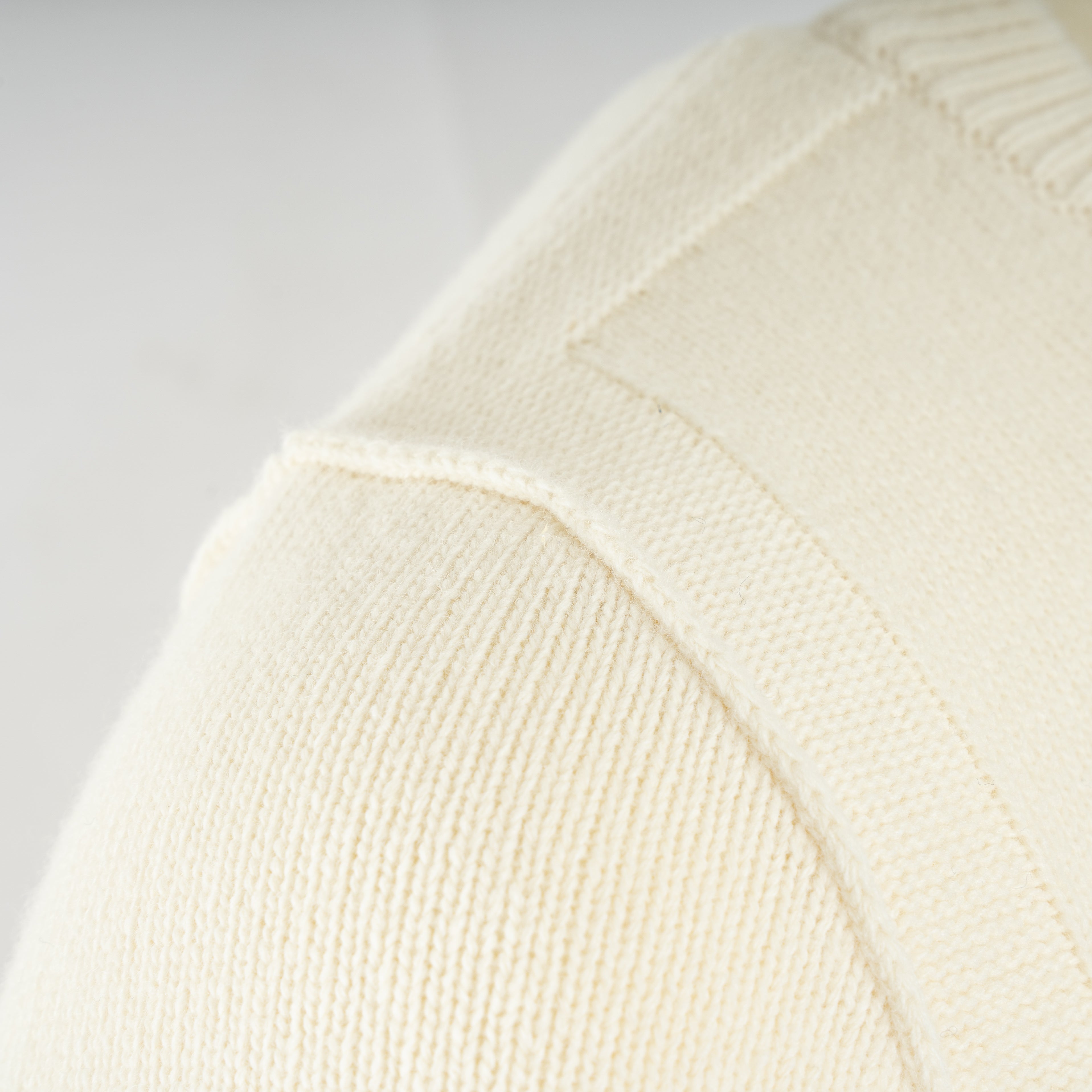 Stone Island Gebreide Trui Crème | Lambswool