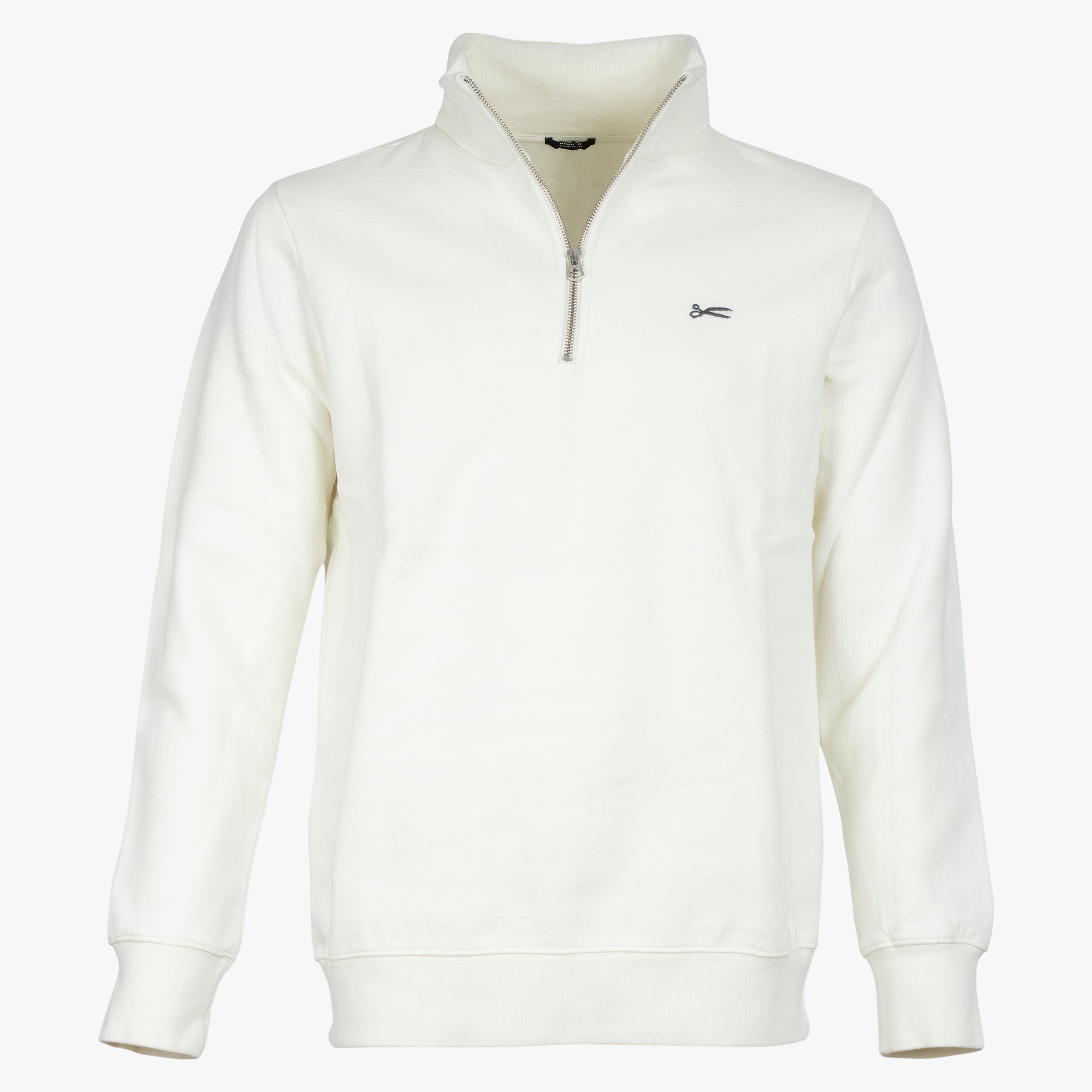 Denham Sweater met Rits Creme | Scissor Half Zip