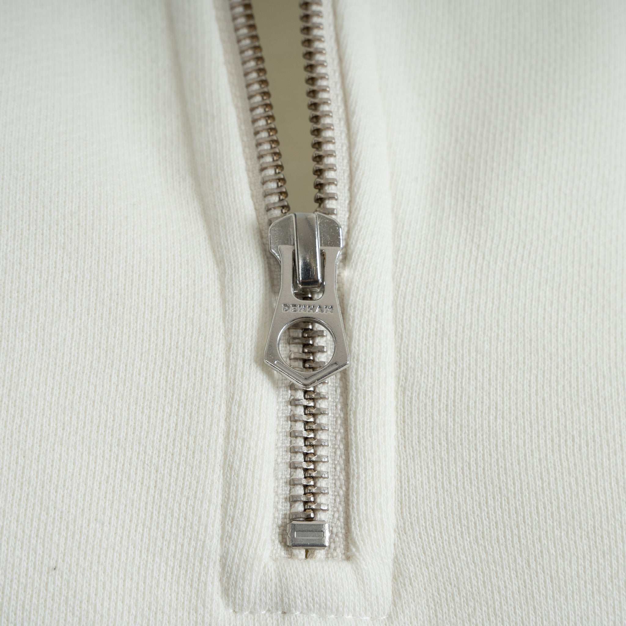 Denham Sweater met Rits Creme | Scissor Half Zip