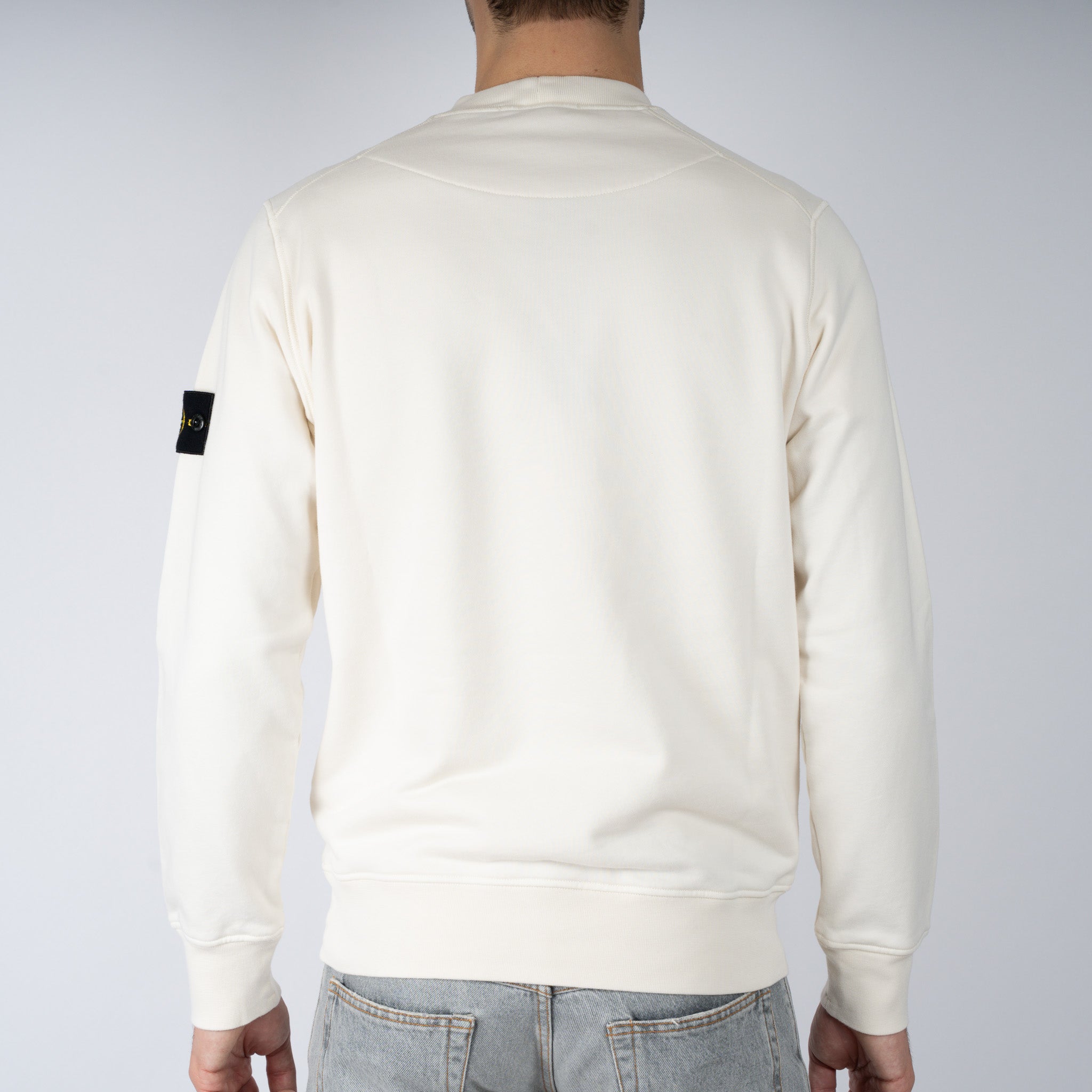 Stone Island Sweater Crème | Cotton Fleece