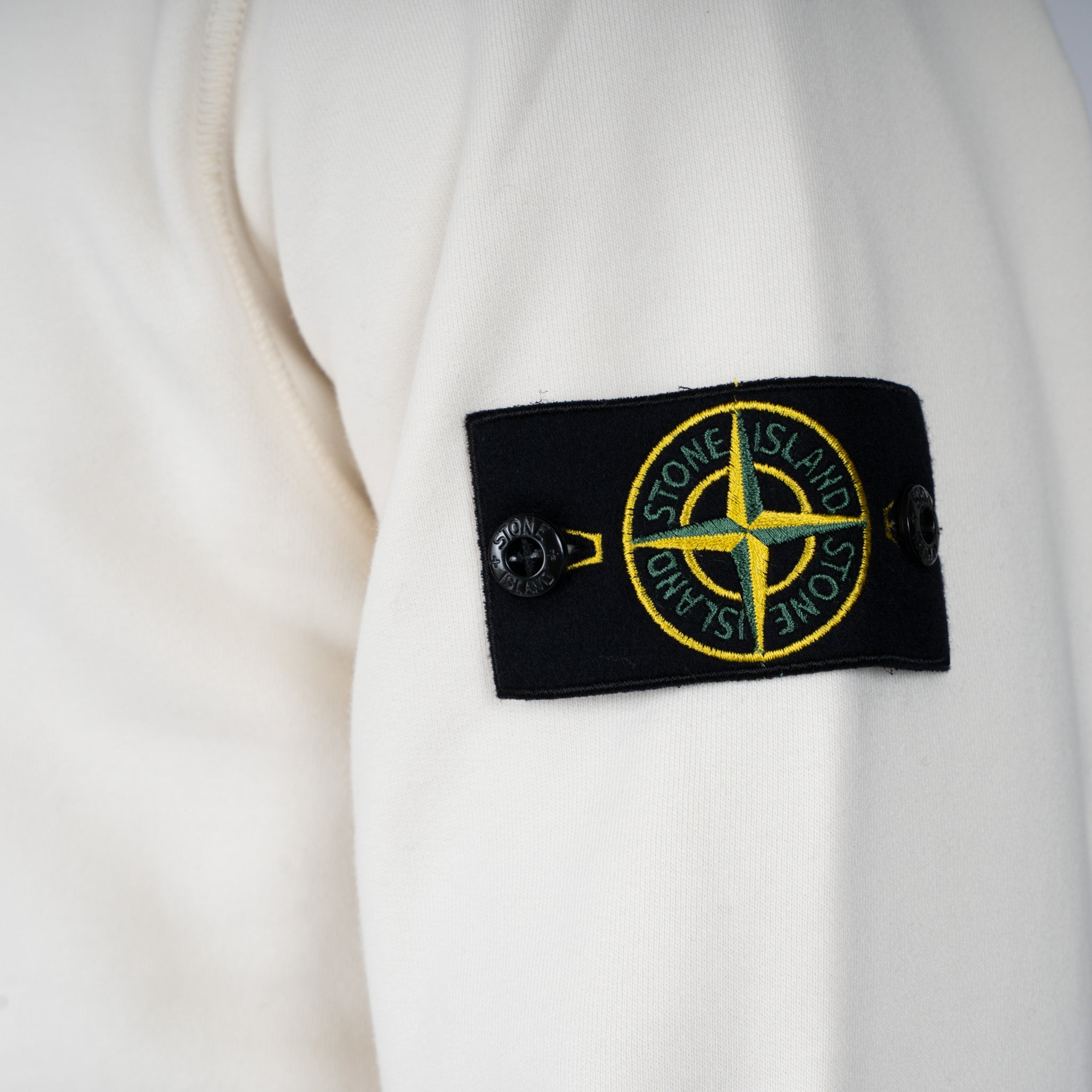 Stone Island Sweater Crème | Cotton Fleece