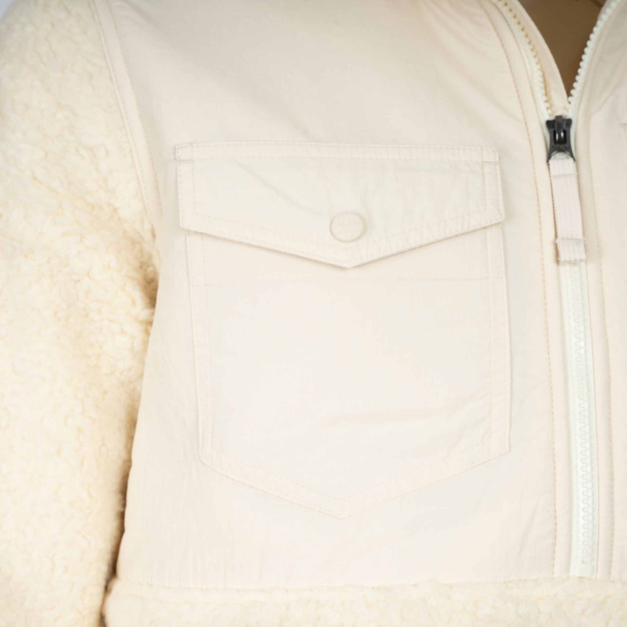 Ralph Lauren Hybride Sweater Met Rits Crème