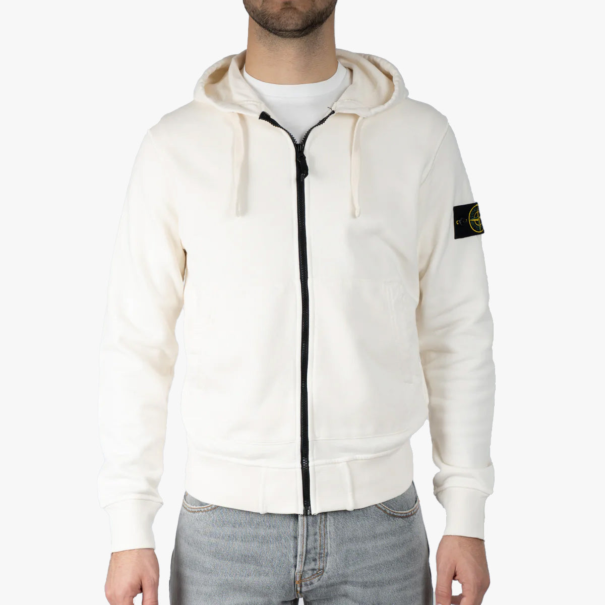 Stone Island Vest Crème | Cotton Fleece