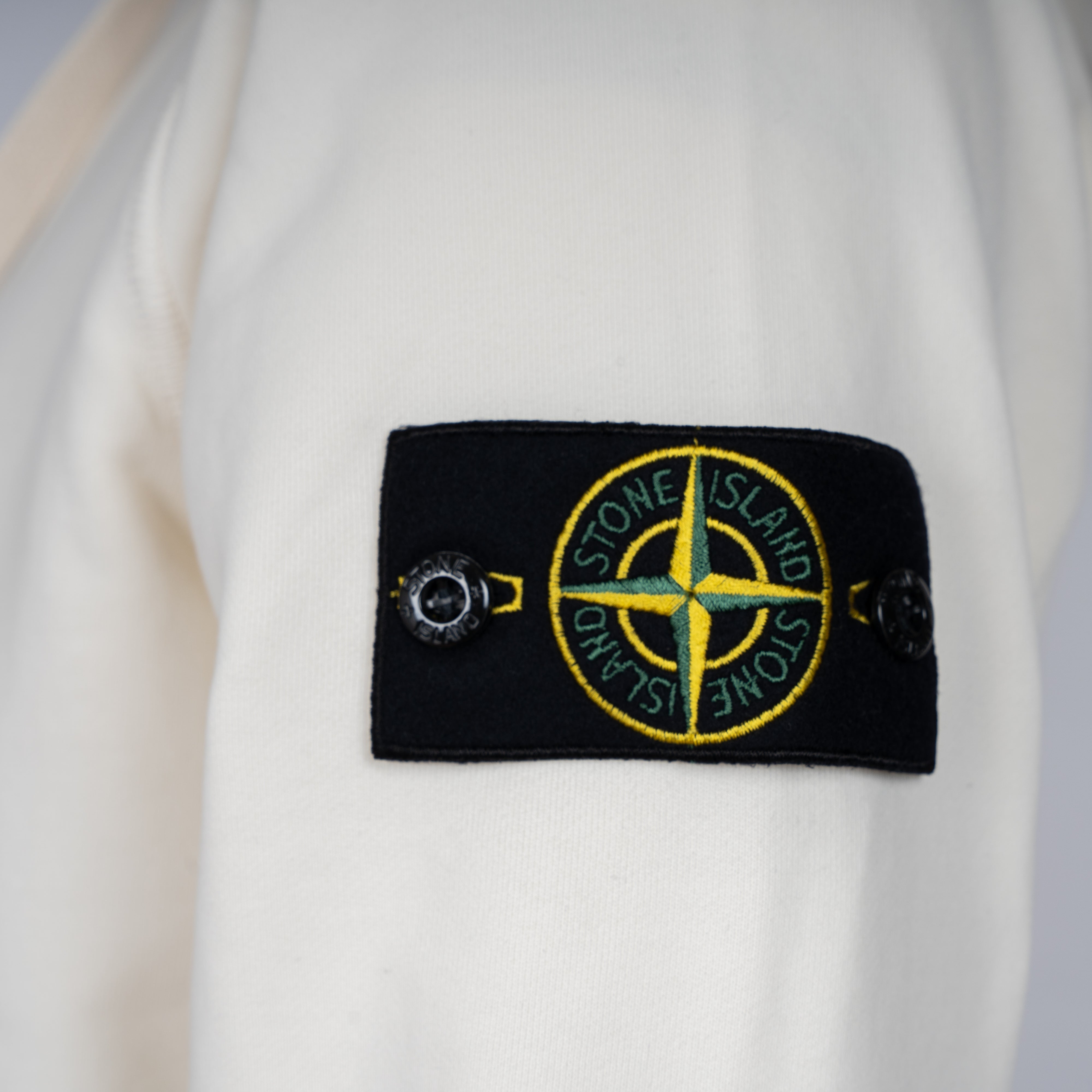 Stone Island Hoodie Crème | Cotton Fleece