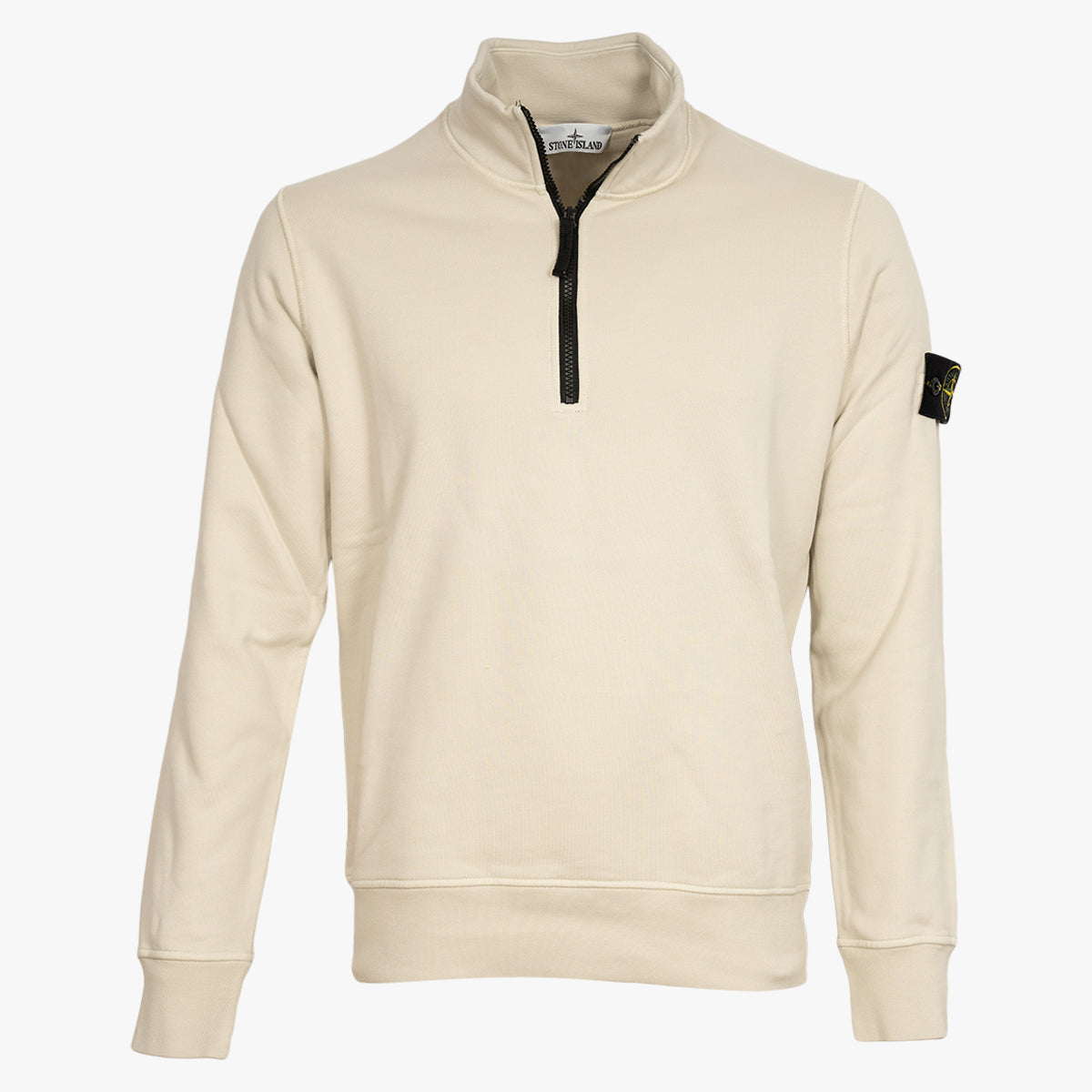 Stone Island Trui met Rits Zand | Cotton Fleece