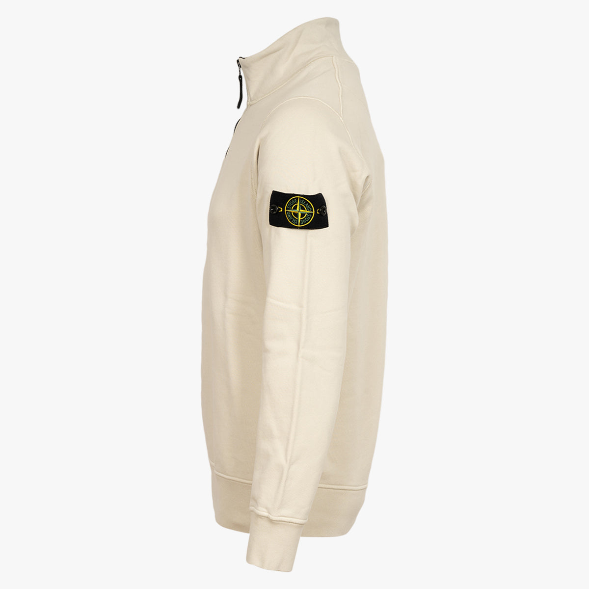 Stone Island Trui met Rits Zand | Cotton Fleece