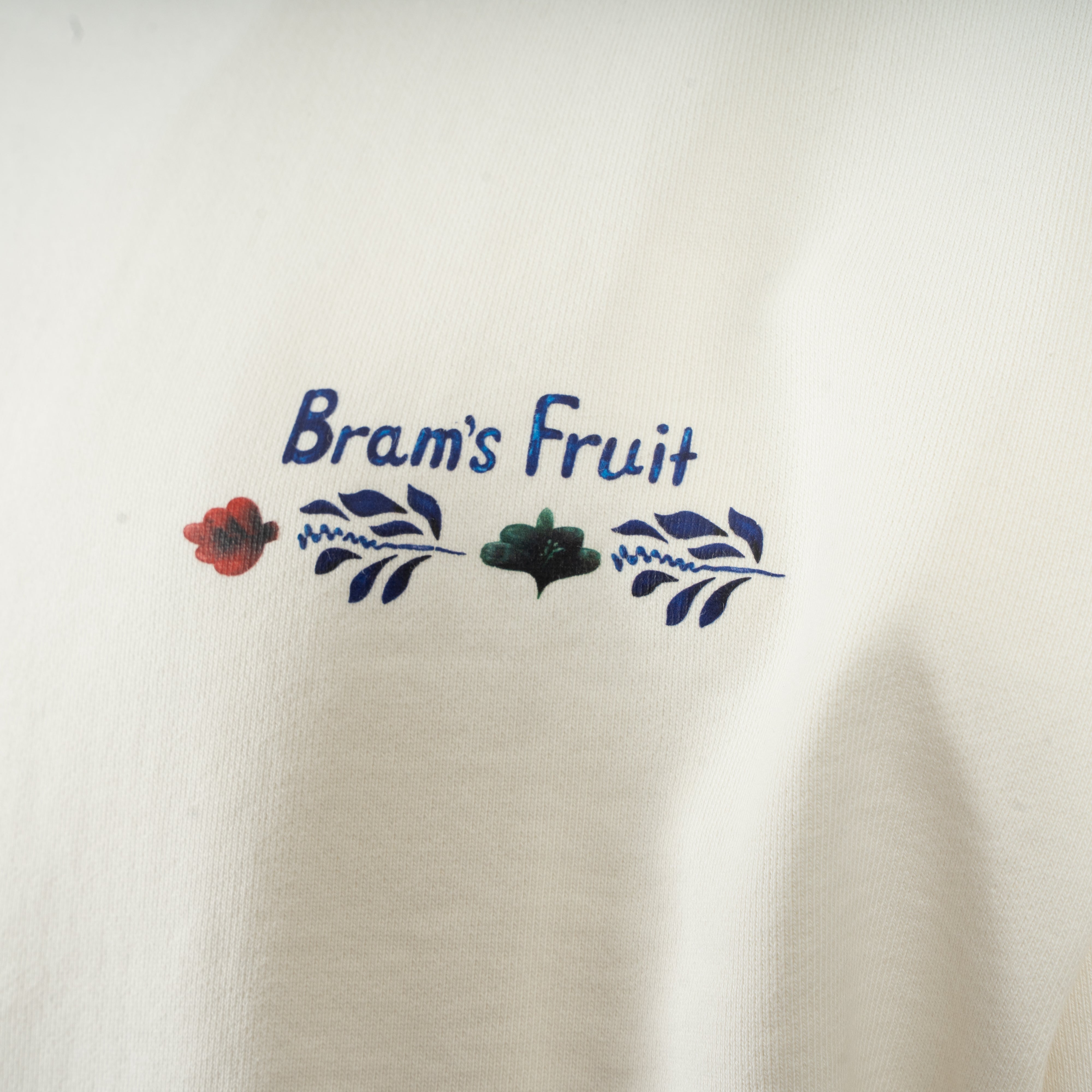 Bram's Fruit Hoodie met Backprint Off-White | Flora Hoodie