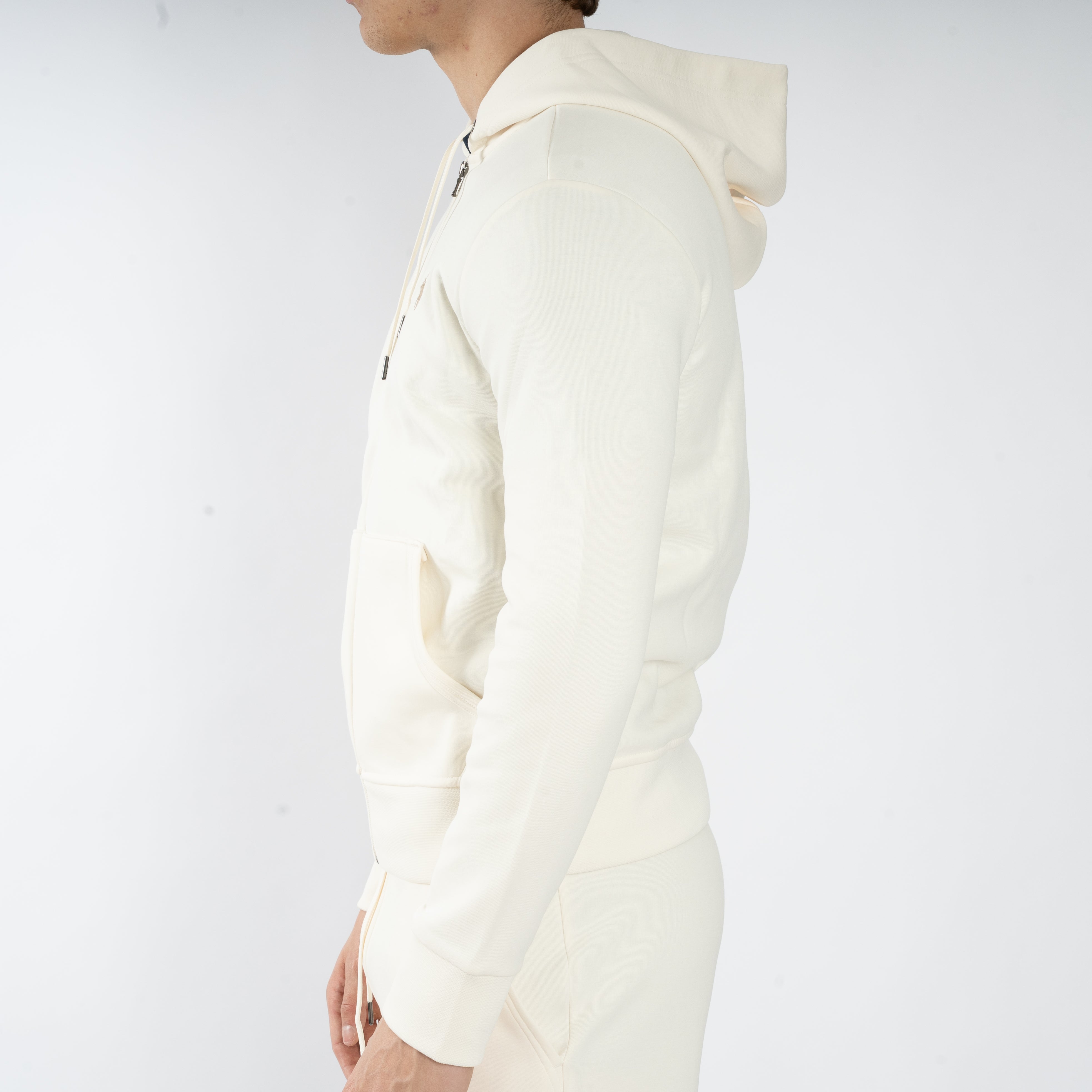 Ralph Lauren Vest Crème | Double-Knit Hoodie