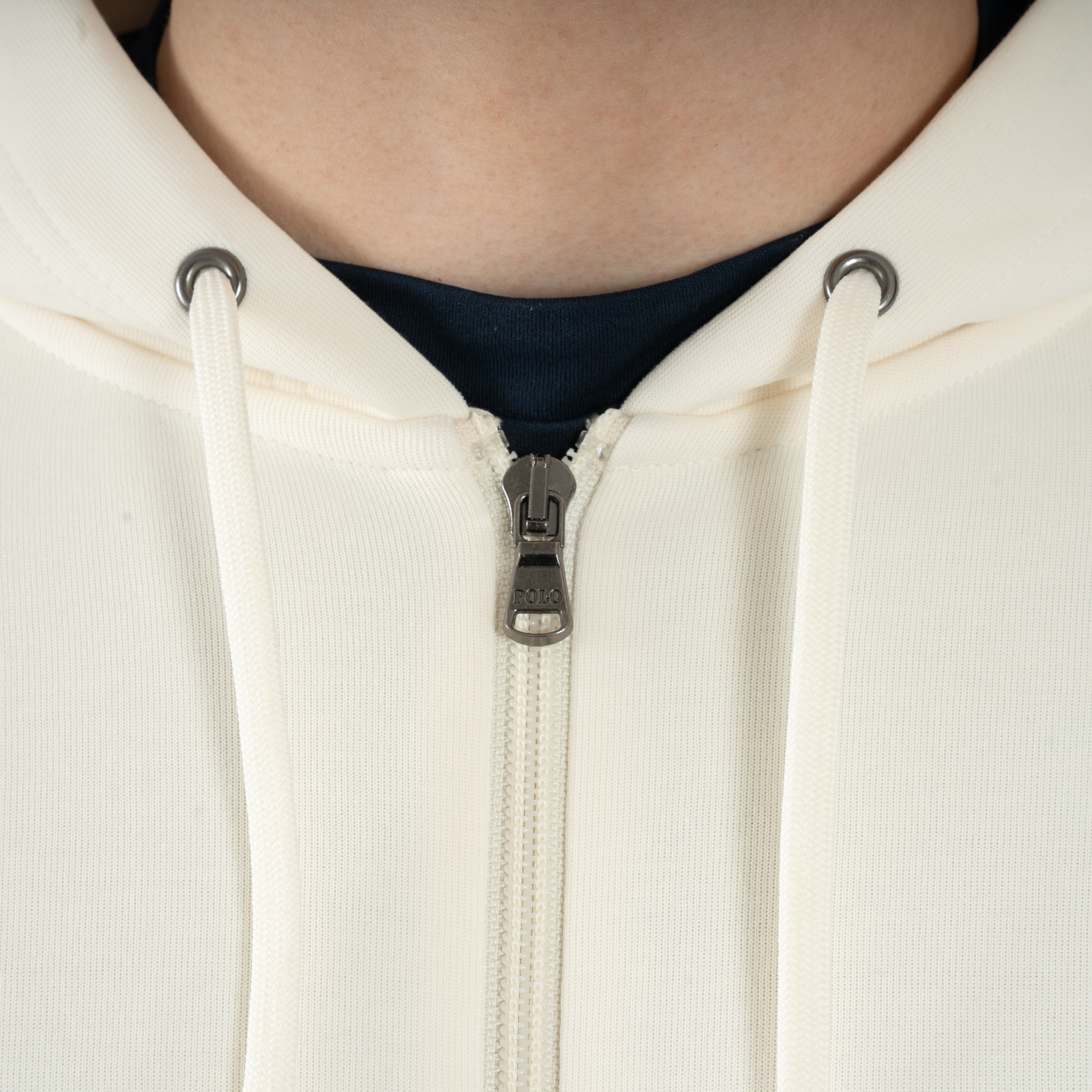 Ralph Lauren Vest Crème | Double-Knit Hoodie