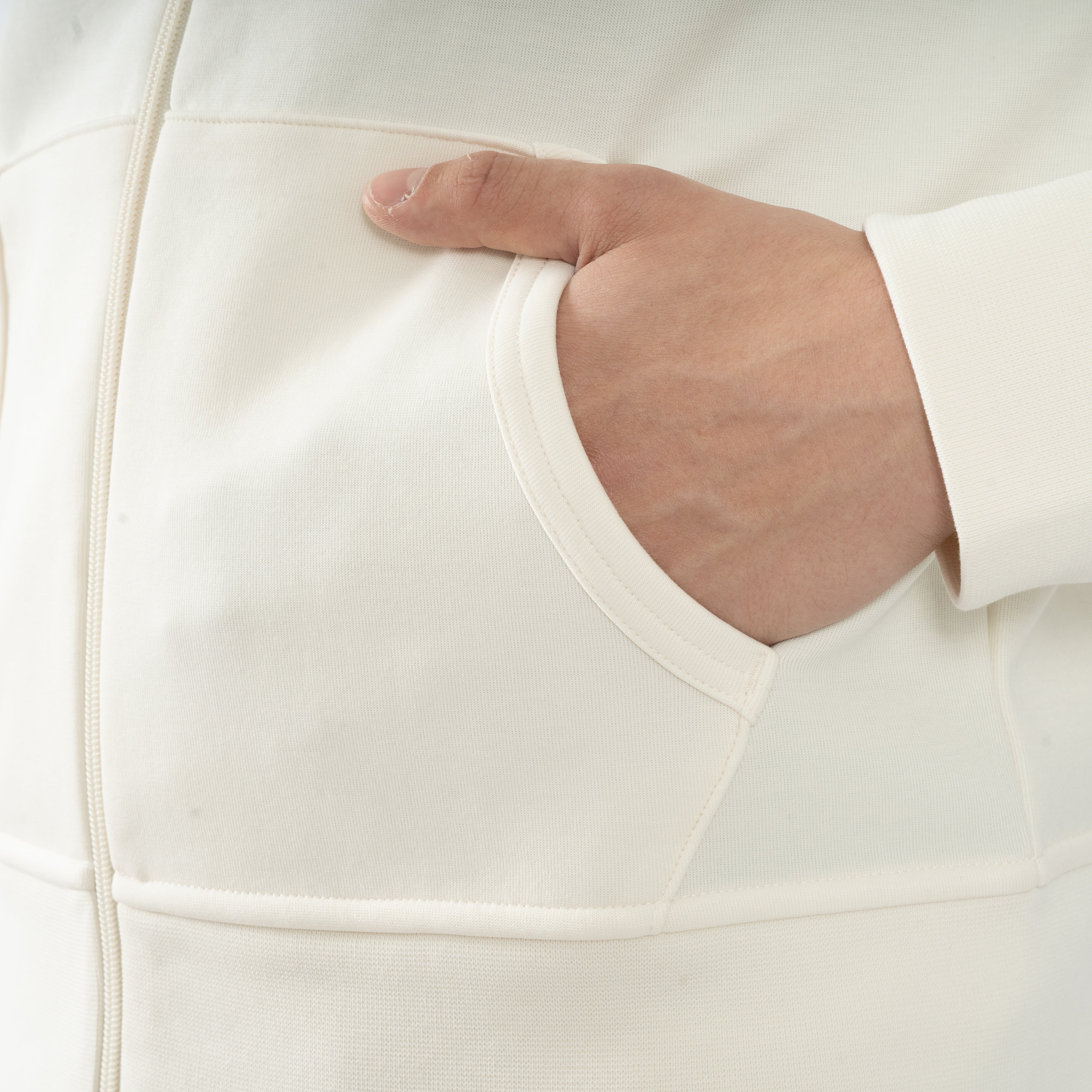 Ralph Lauren Vest Crème | Double-Knit Hoodie