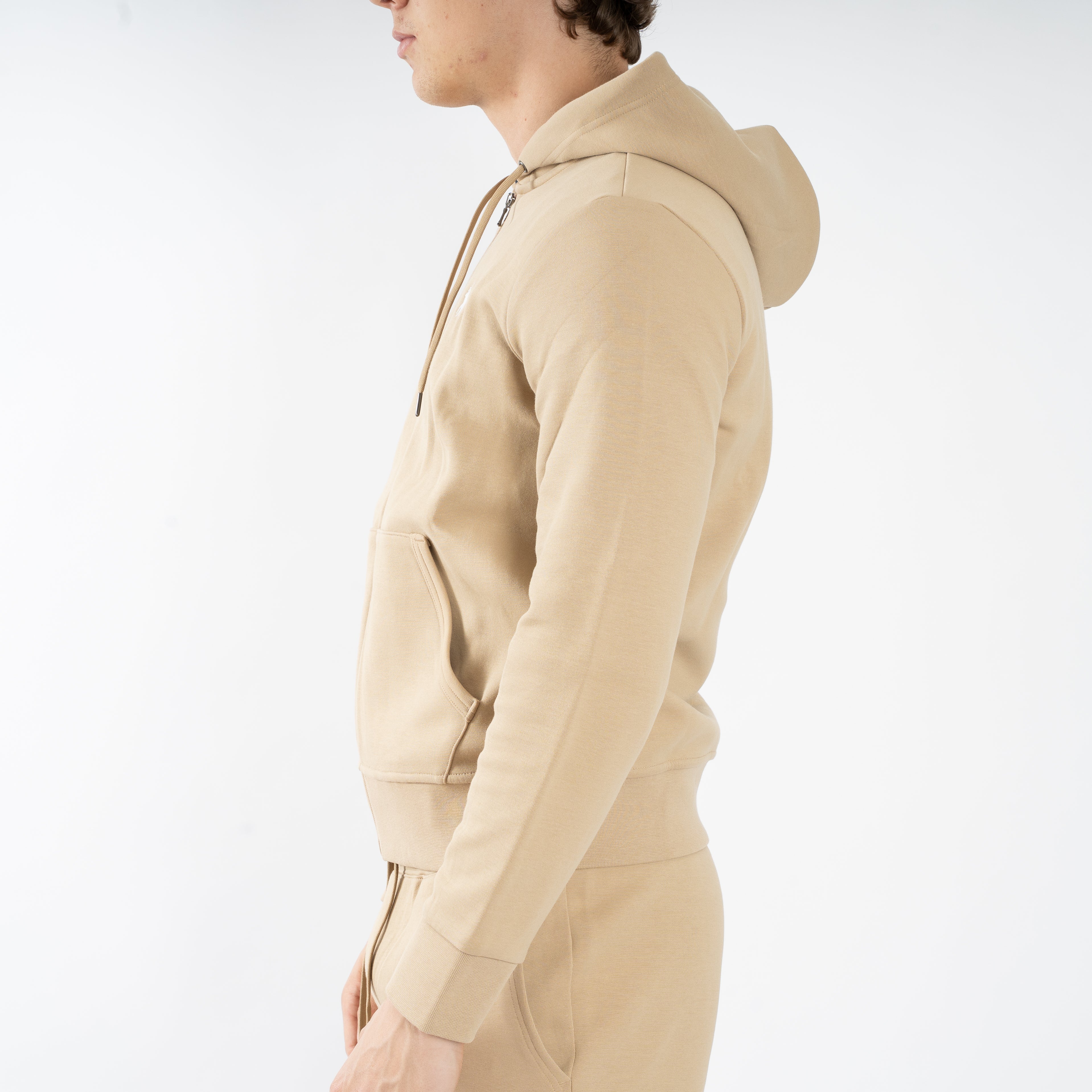 Ralph Lauren Vest Zand | Double-Knit Hoodie