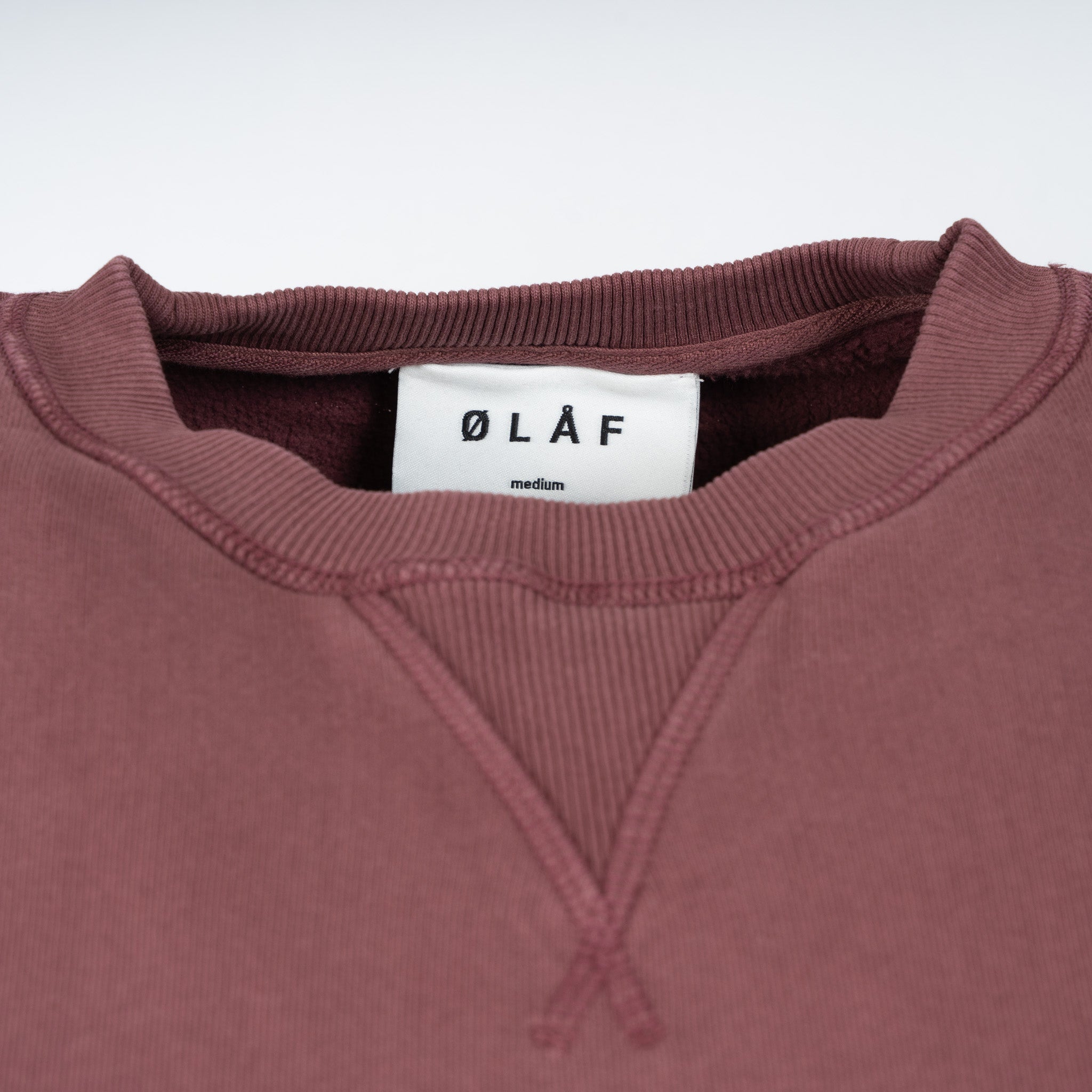Olaf Sweater Rood | Washed Signature Boxy Crewneck